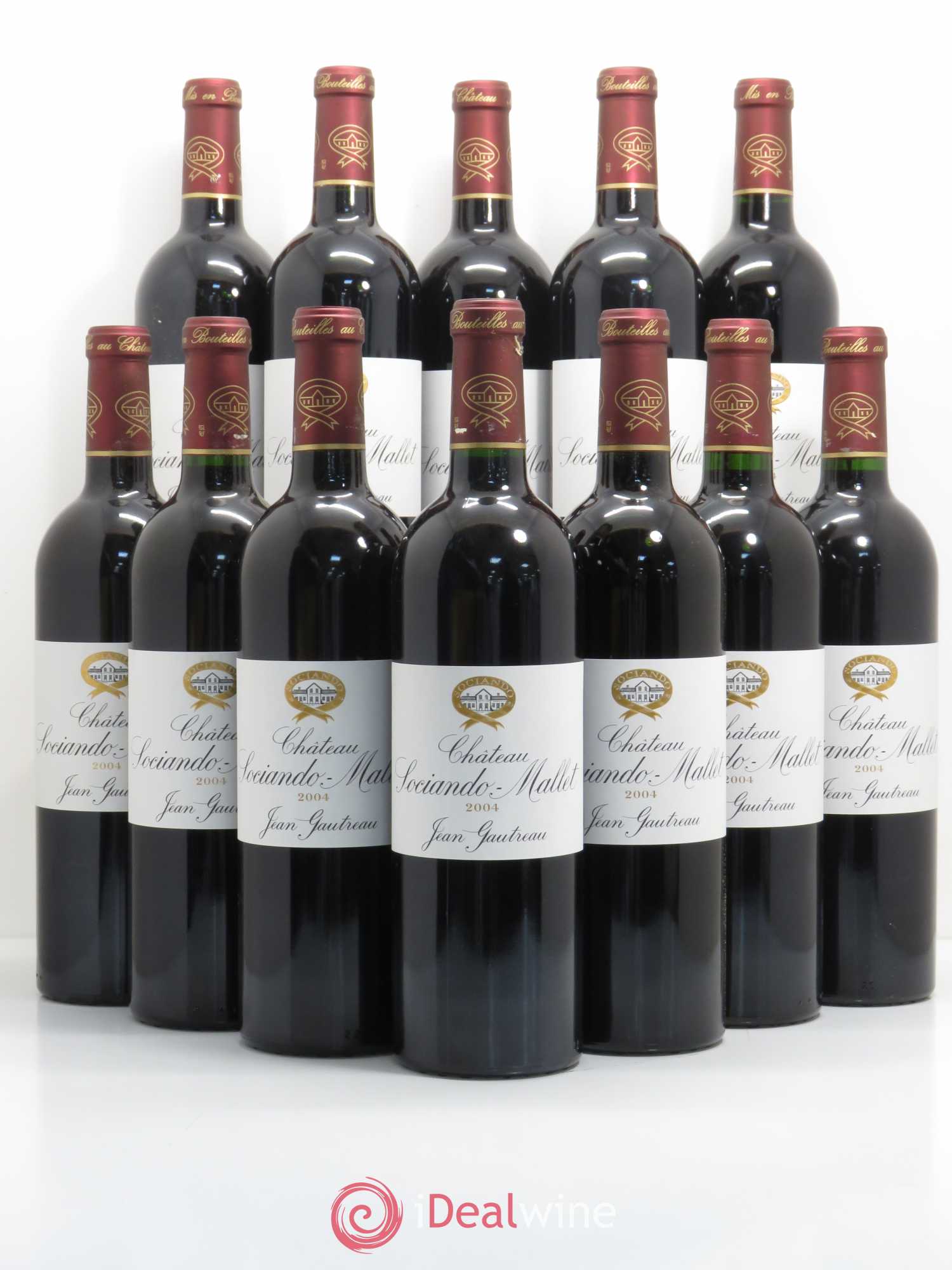 Château Sociando Mallet 2004 - Lot de 12 bouteilles - 0