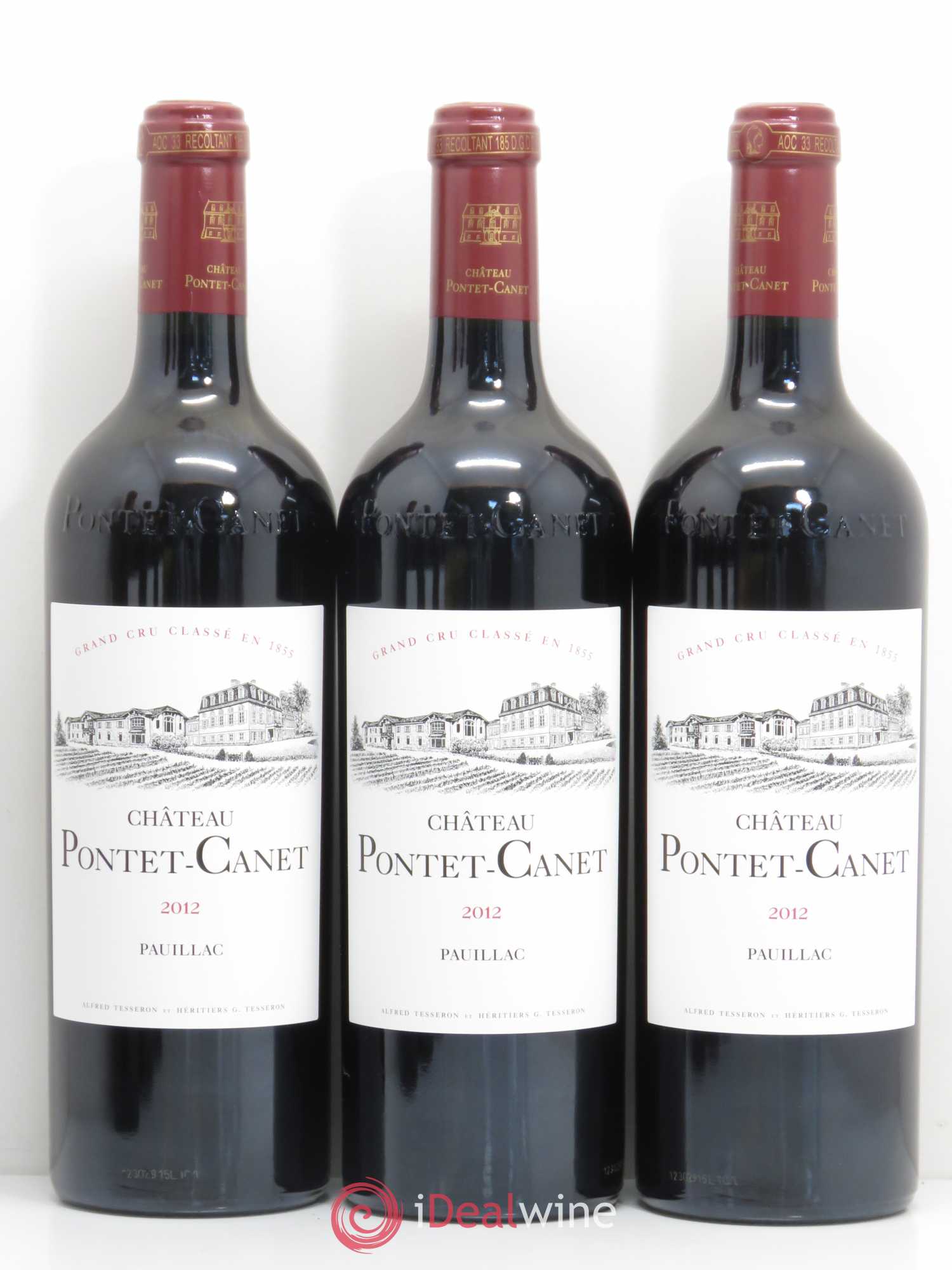 Château Pontet Canet 5ème Grand Cru Classé 2012 - Lot de 6 bouteilles - 1