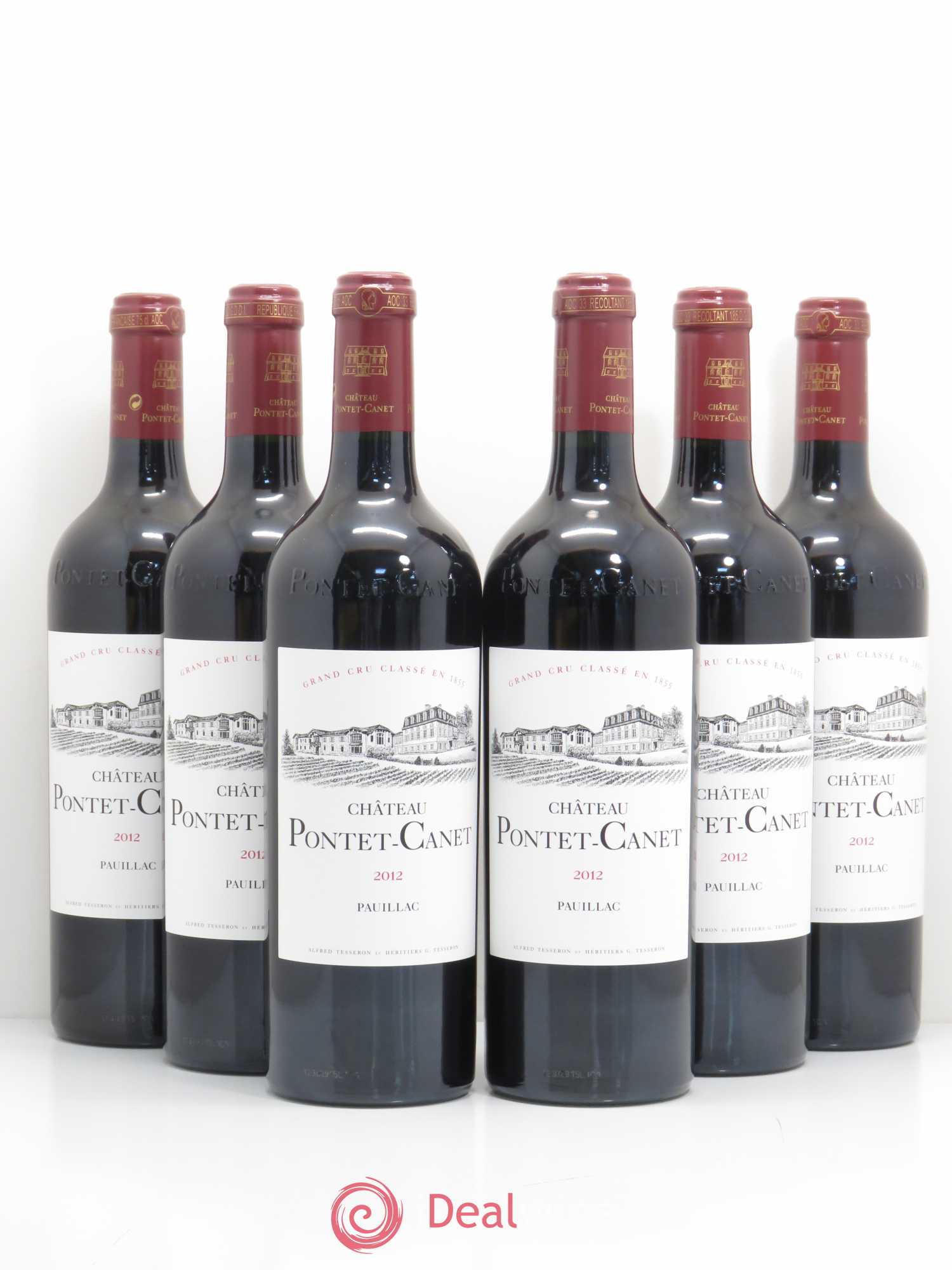 Château Pontet Canet 5ème Grand Cru Classé 2012 - Lot de 6 bouteilles - 0