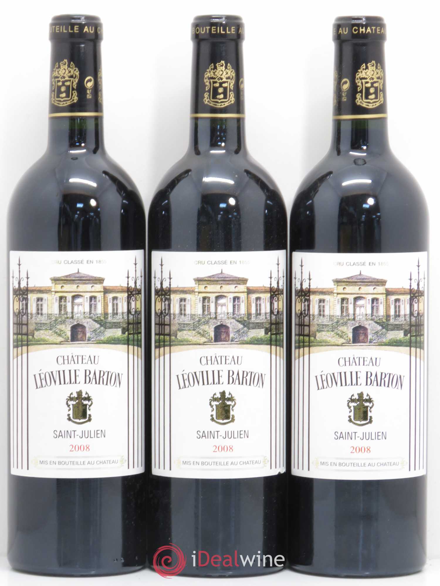 Château Léoville Barton 2ème Grand Cru Classé 2008 - Lot de 12 bouteilles - 1