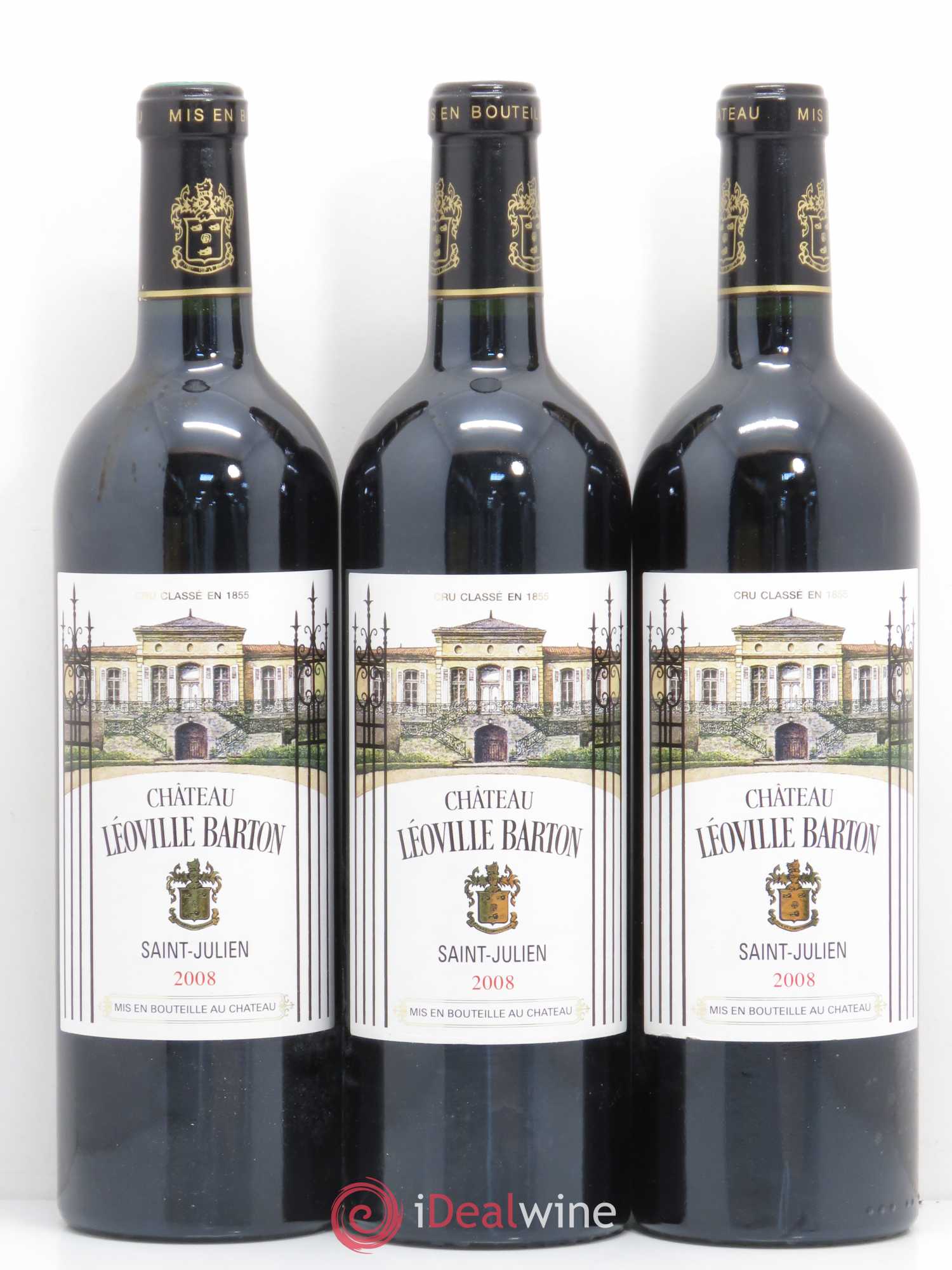Château Léoville Barton 2ème Grand Cru Classé 2008 - Lot de 12 bouteilles - 4