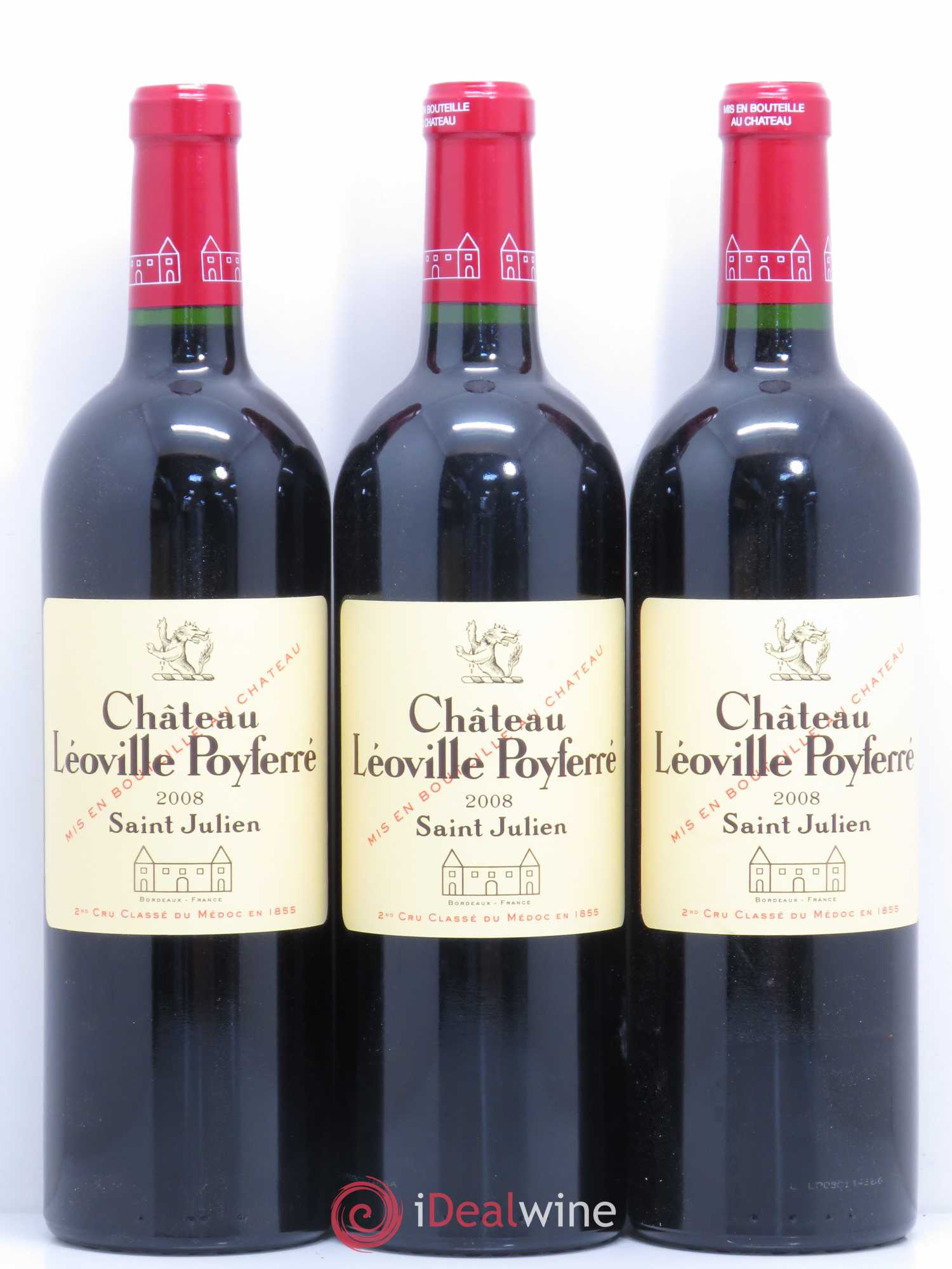 Château Léoville Poyferré 2ème Grand Cru Classé 2008 - Lotto di 6 bottiglie - 1