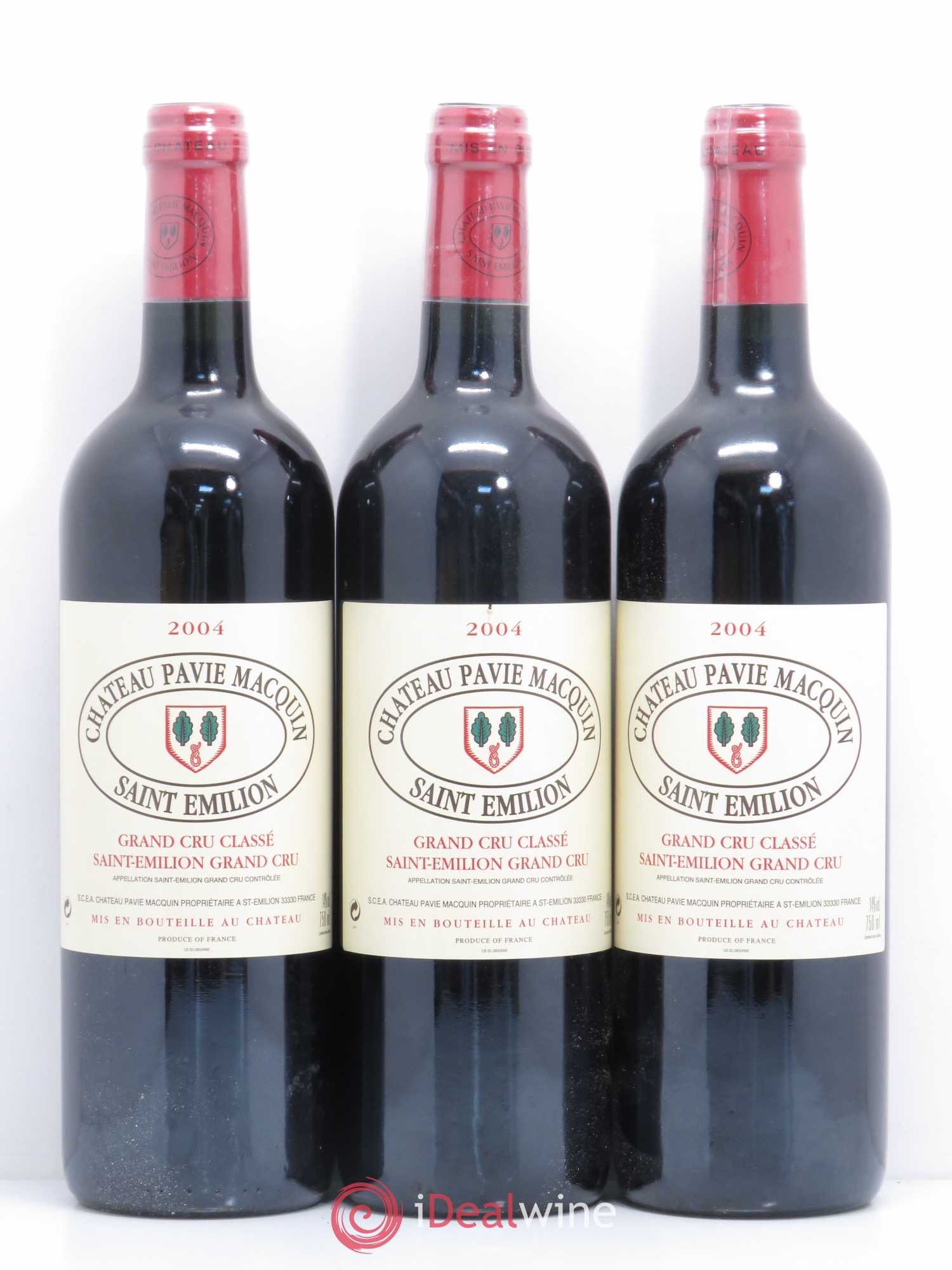 Château Pavie Macquin 1er Grand Cru Classé B 2004 - Lot de 6 bouteilles - 1
