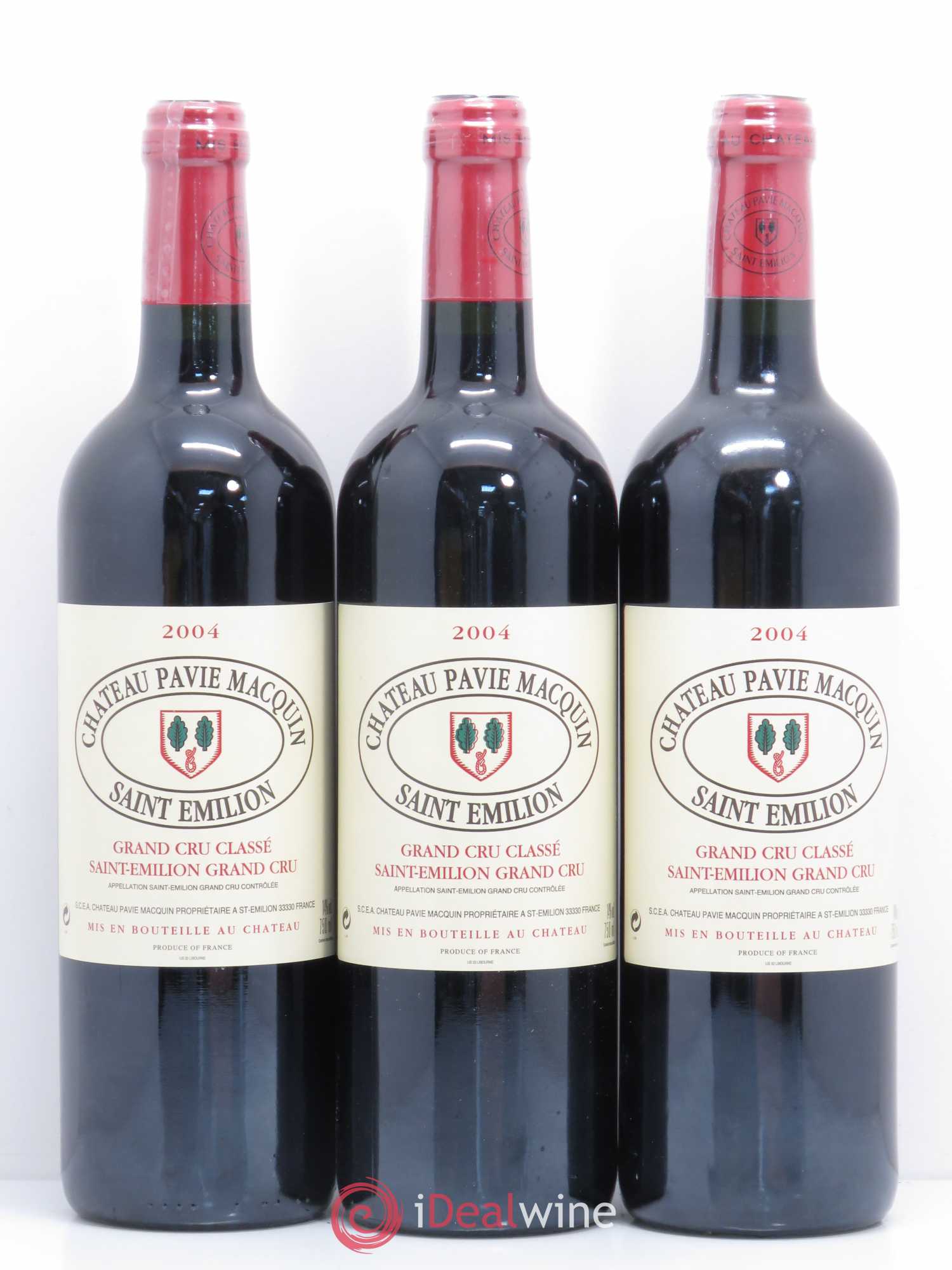 Château Pavie Macquin 1er Grand Cru Classé B 2004 - Lot de 6 bouteilles - 2