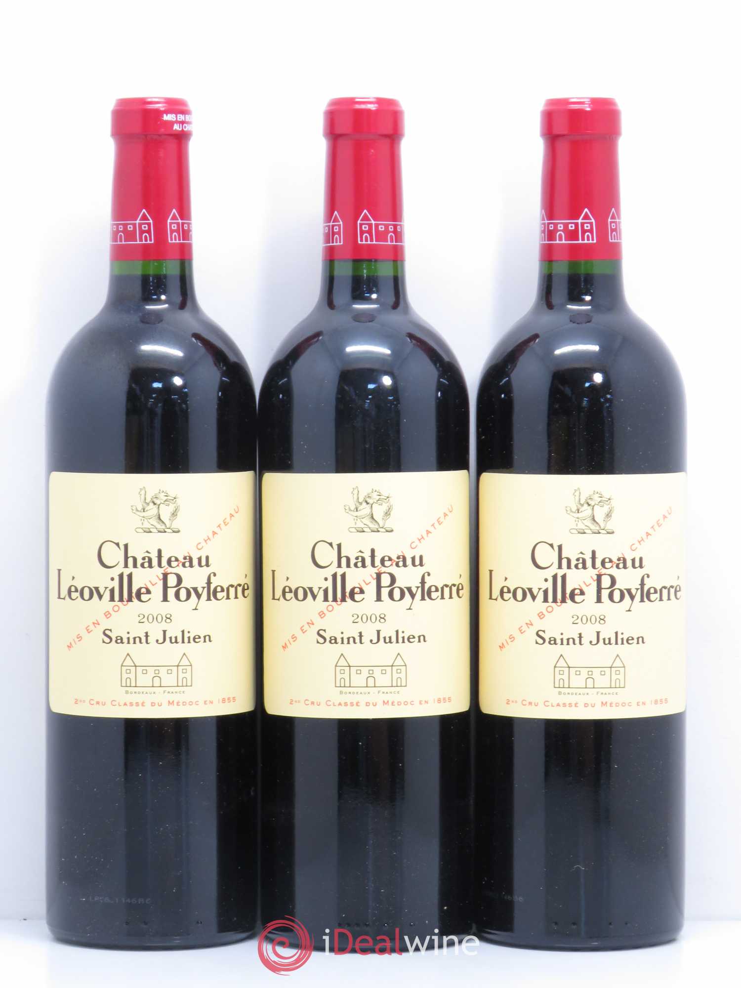 Château Léoville Poyferré 2ème Grand Cru Classé 2008 - Lot de 6 bouteilles - 1