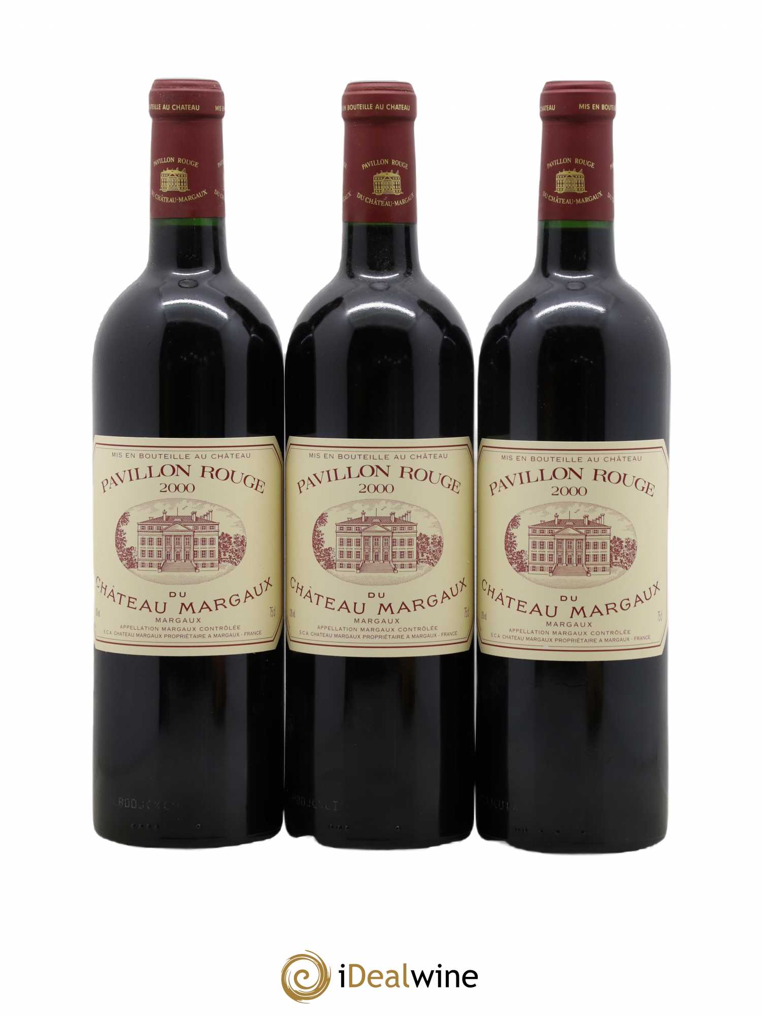 Pavillon Rouge du Château Margaux Second Vin 2000 - Lot de 3 bouteilles - 0