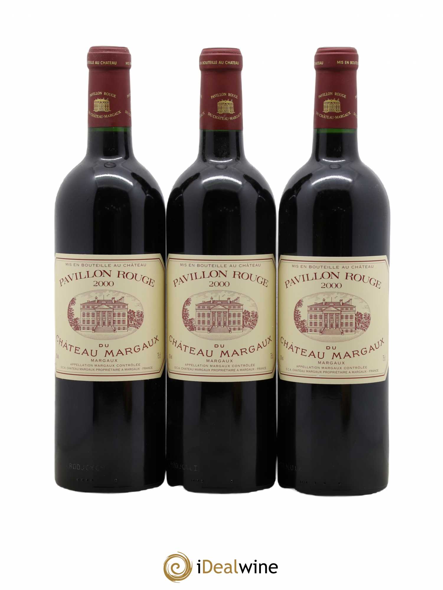 Pavillon Rouge du Château Margaux Second Vin 2000 - Lot de 3 bouteilles - 0