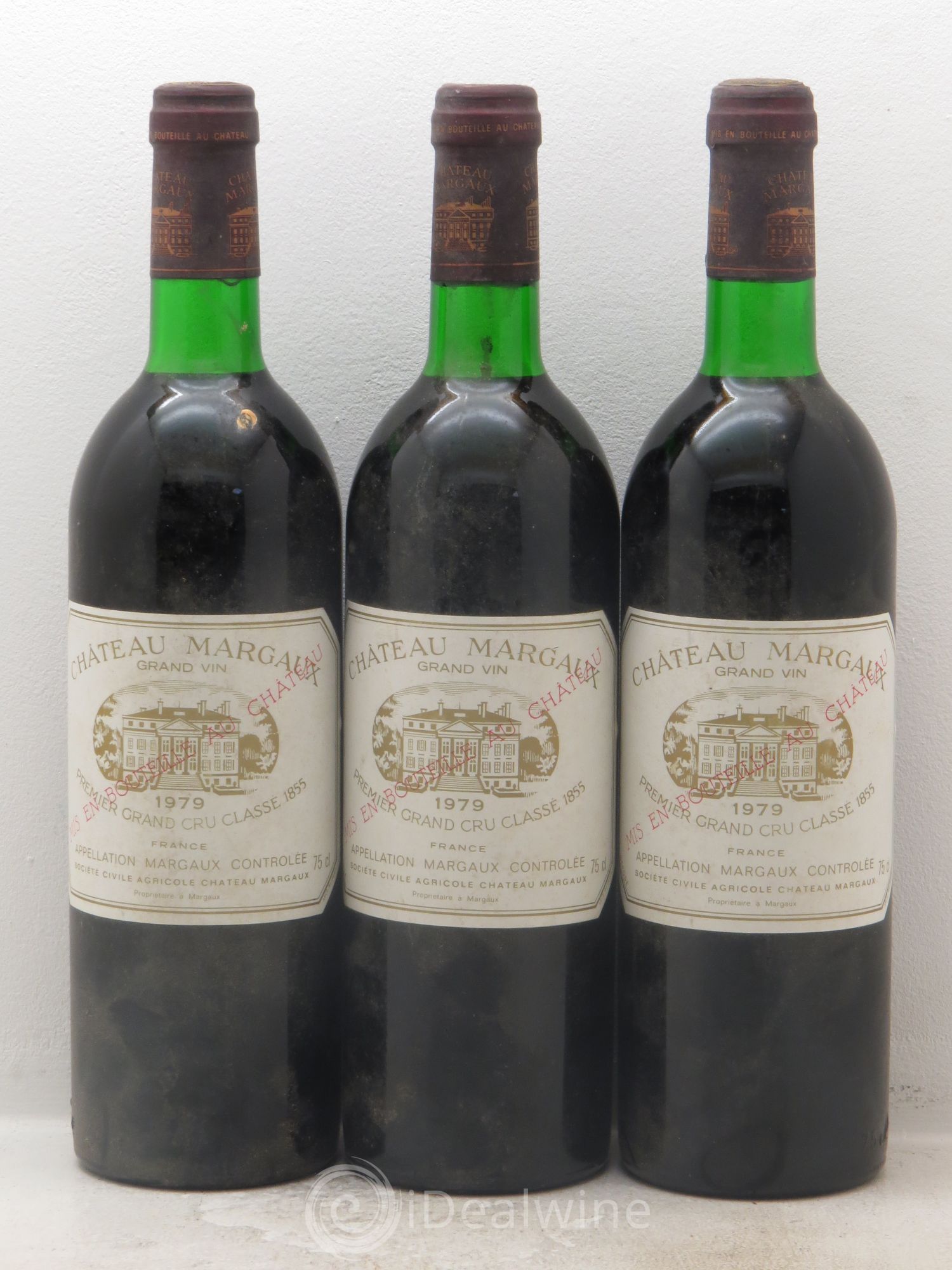 Château Margaux 1er Grand Cru Classé 1979 - Lot de 3 bouteilles - 0