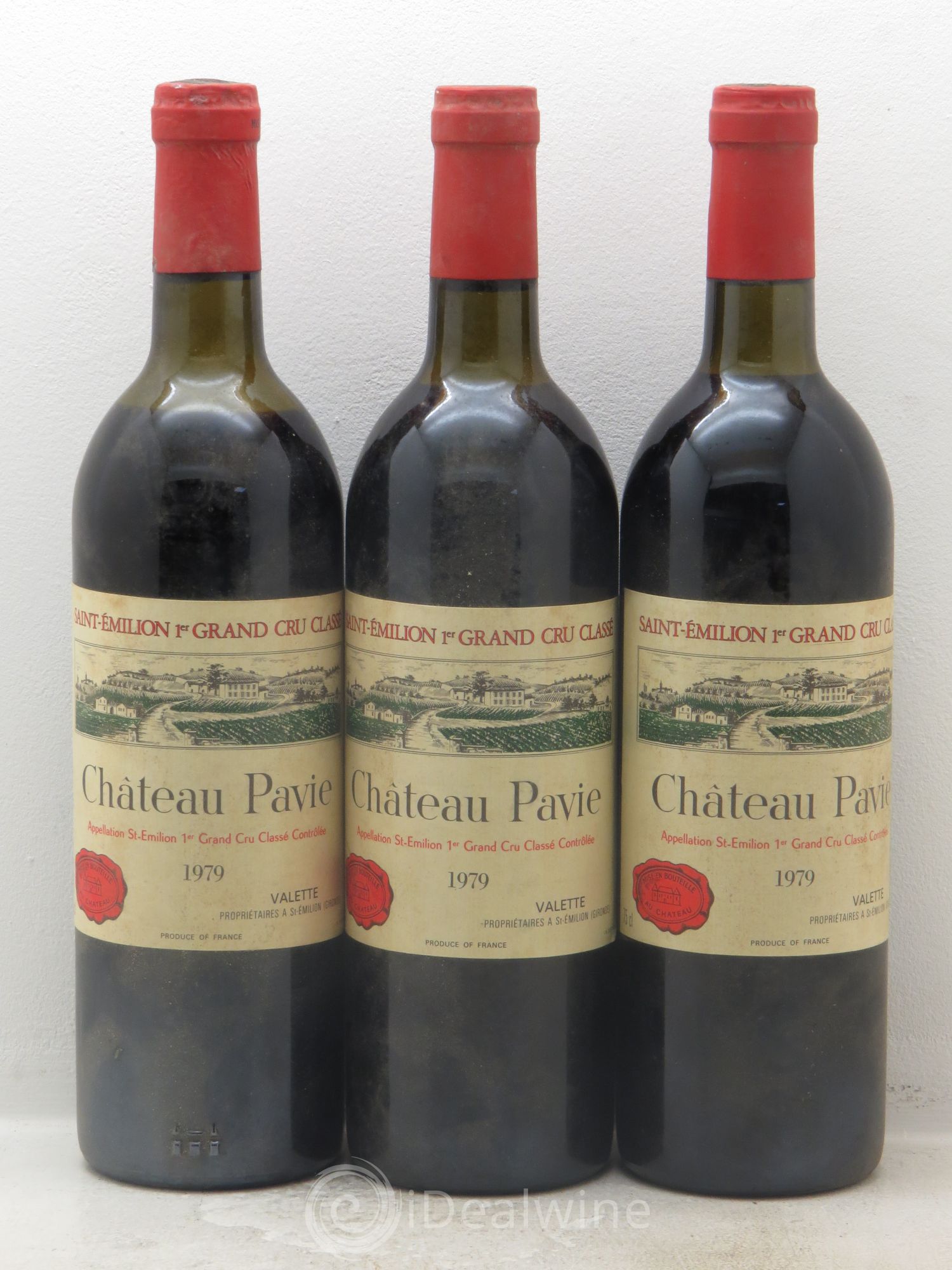 Château Pavie 1er Grand Cru Classé A 1979 - Lot de 3 bouteilles - 0