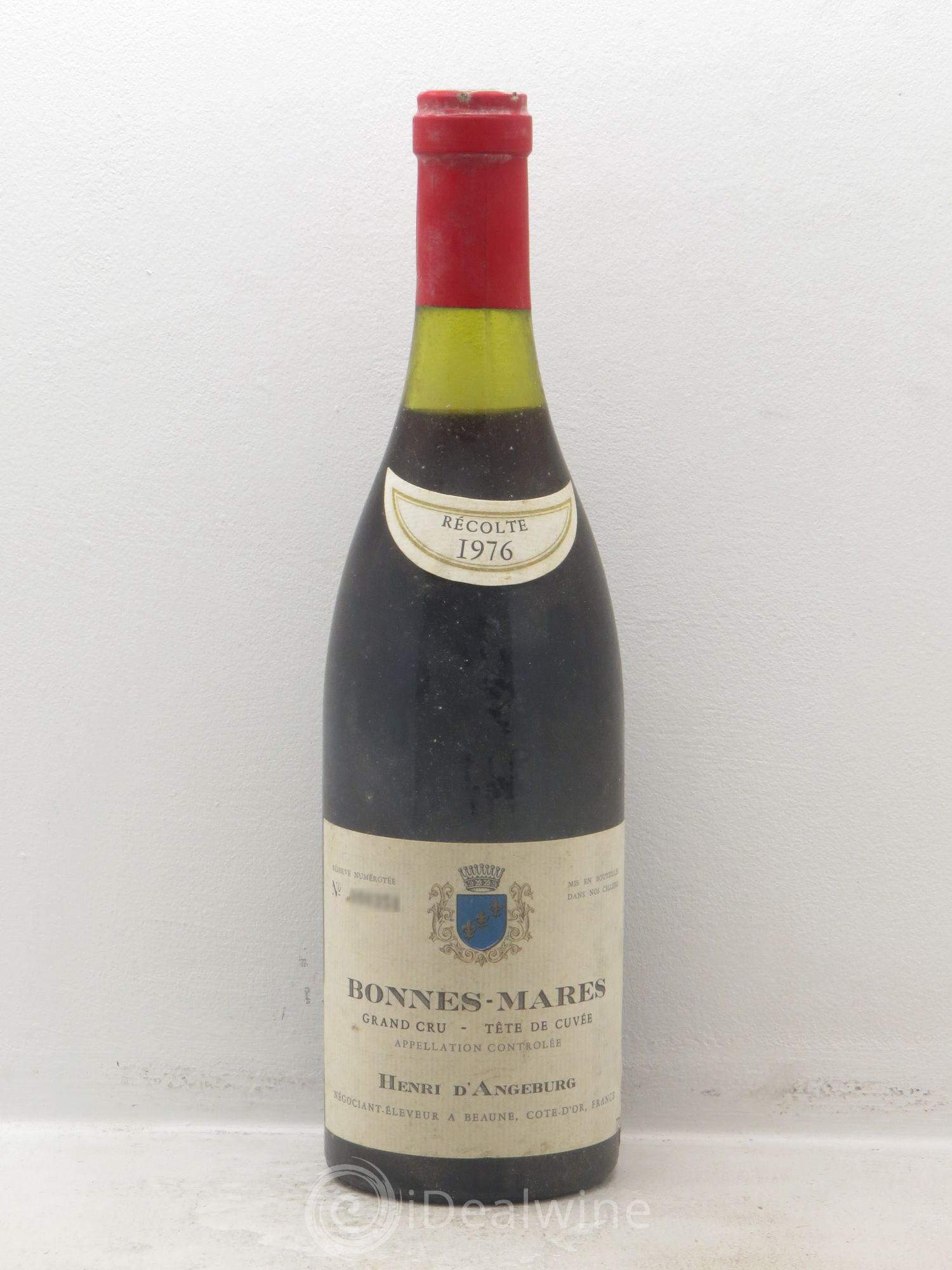 Bonnes-Mares Grand Cru Henri d'Angeburg Tête de Cuvée 1976 - Posten von 1 Flasche - 0
