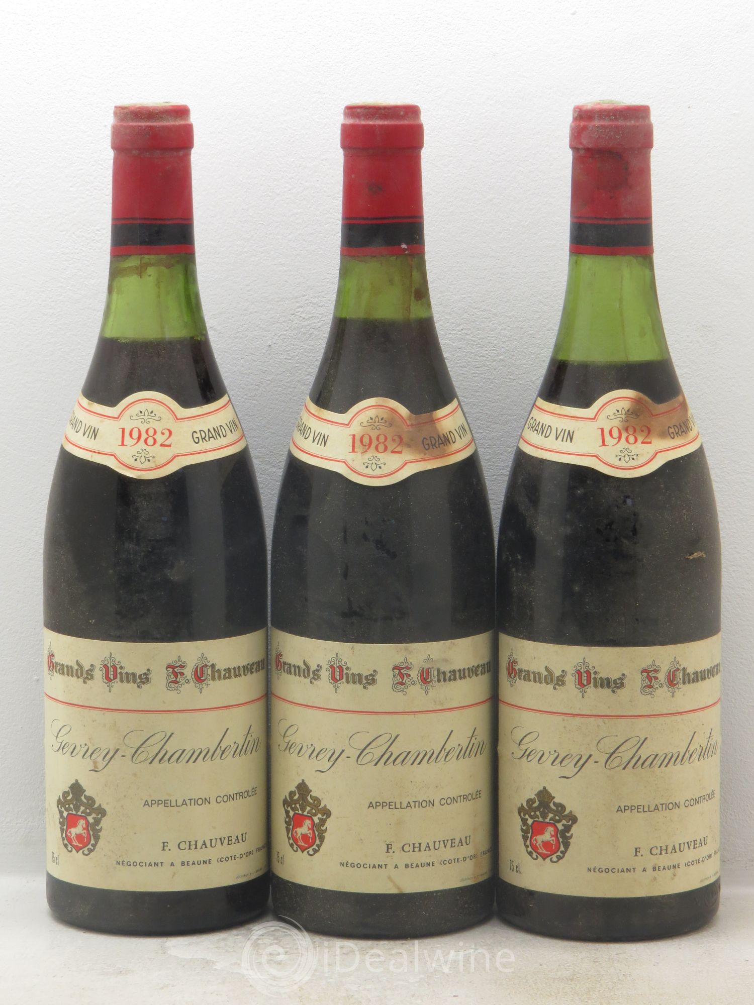 Gevrey-Chambertin F.Chauveau 1982 - Posten von 3 Flaschen - 0