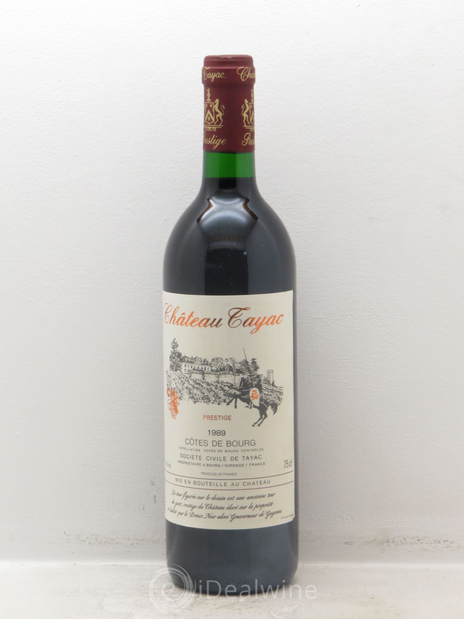 Cuvée Réservée Château Tayac 1989 - Lot de 12 bouteilles - 0