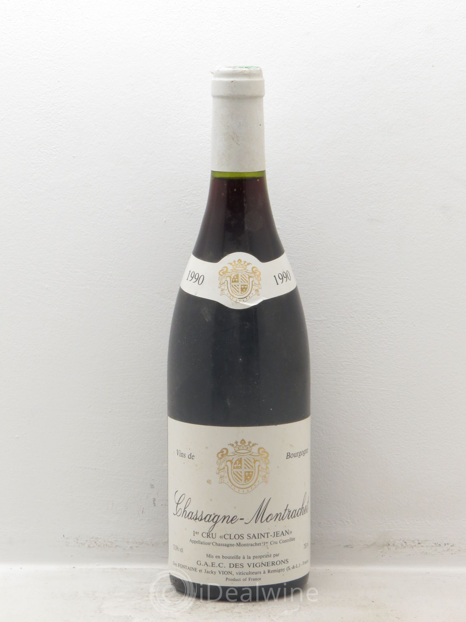 Chassagne-Montrachet 1er Cru Guy Fontaine 1990 - Lot de 1 bouteille - 0
