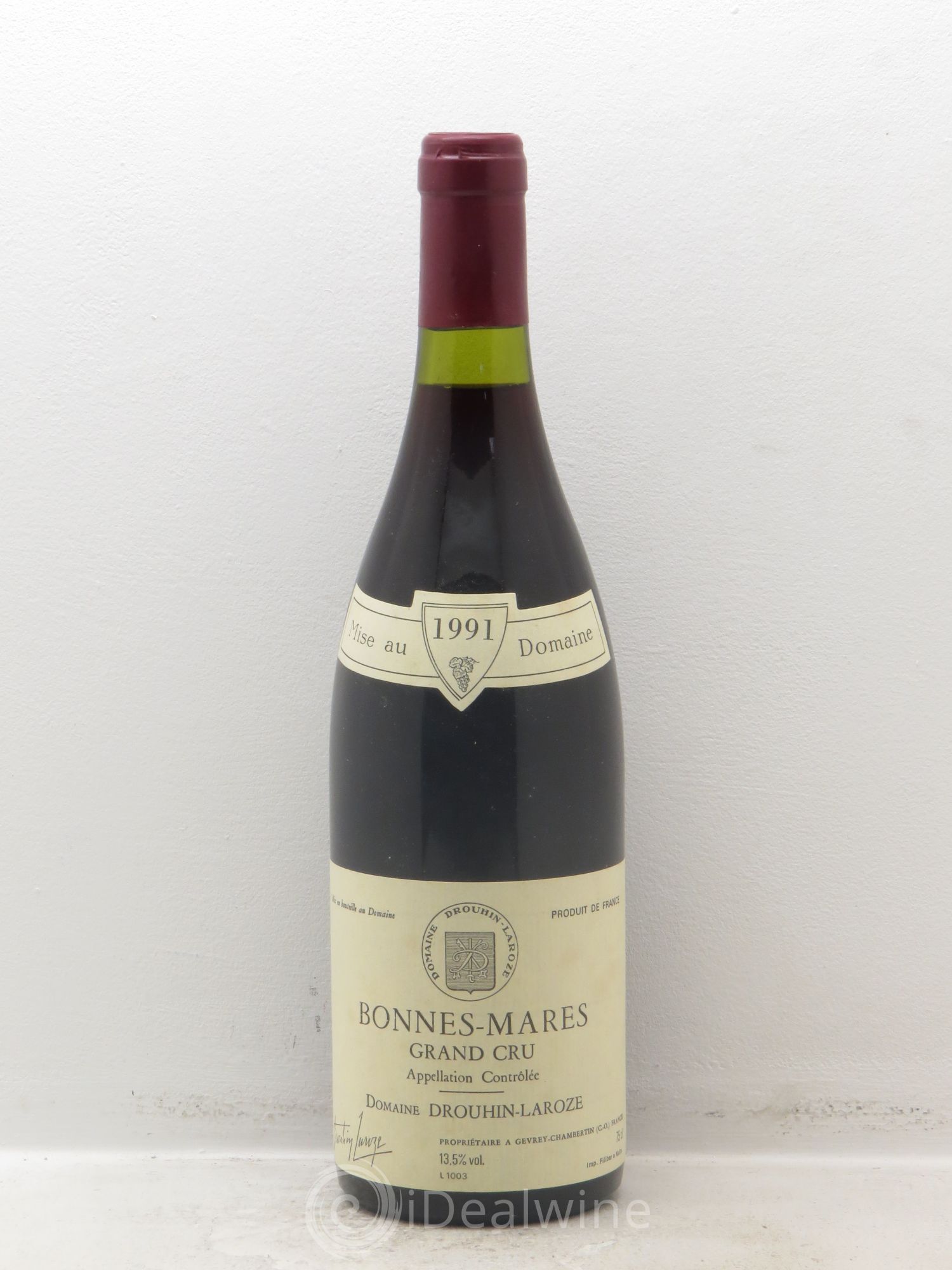 Bonnes-Mares Grand Cru Drouhin-Laroze 1991 - Lot de 1 bouteille - 0