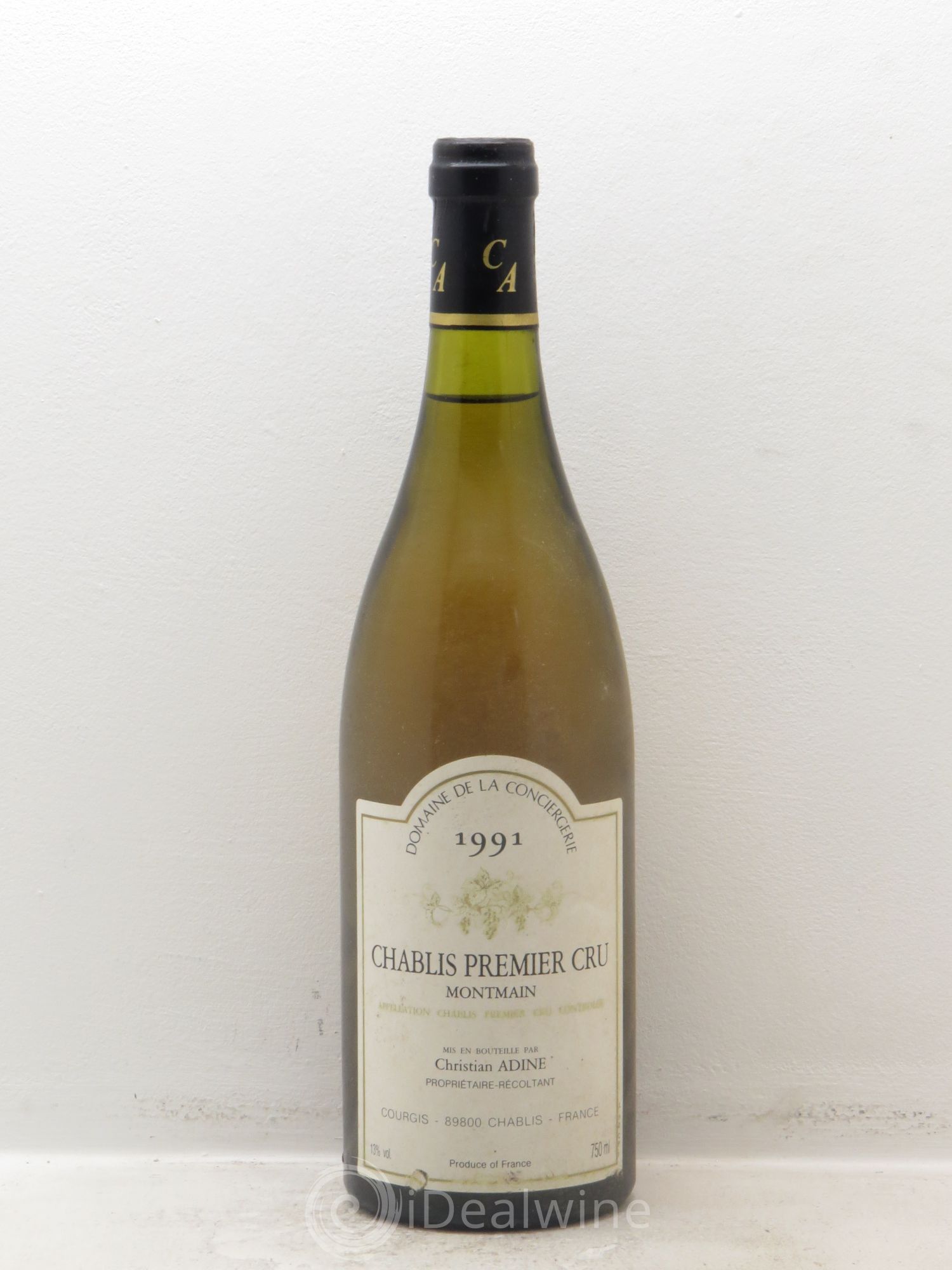 Chablis 1er Cru Christian Adine 1991 - Posten von 1 Flasche - 0