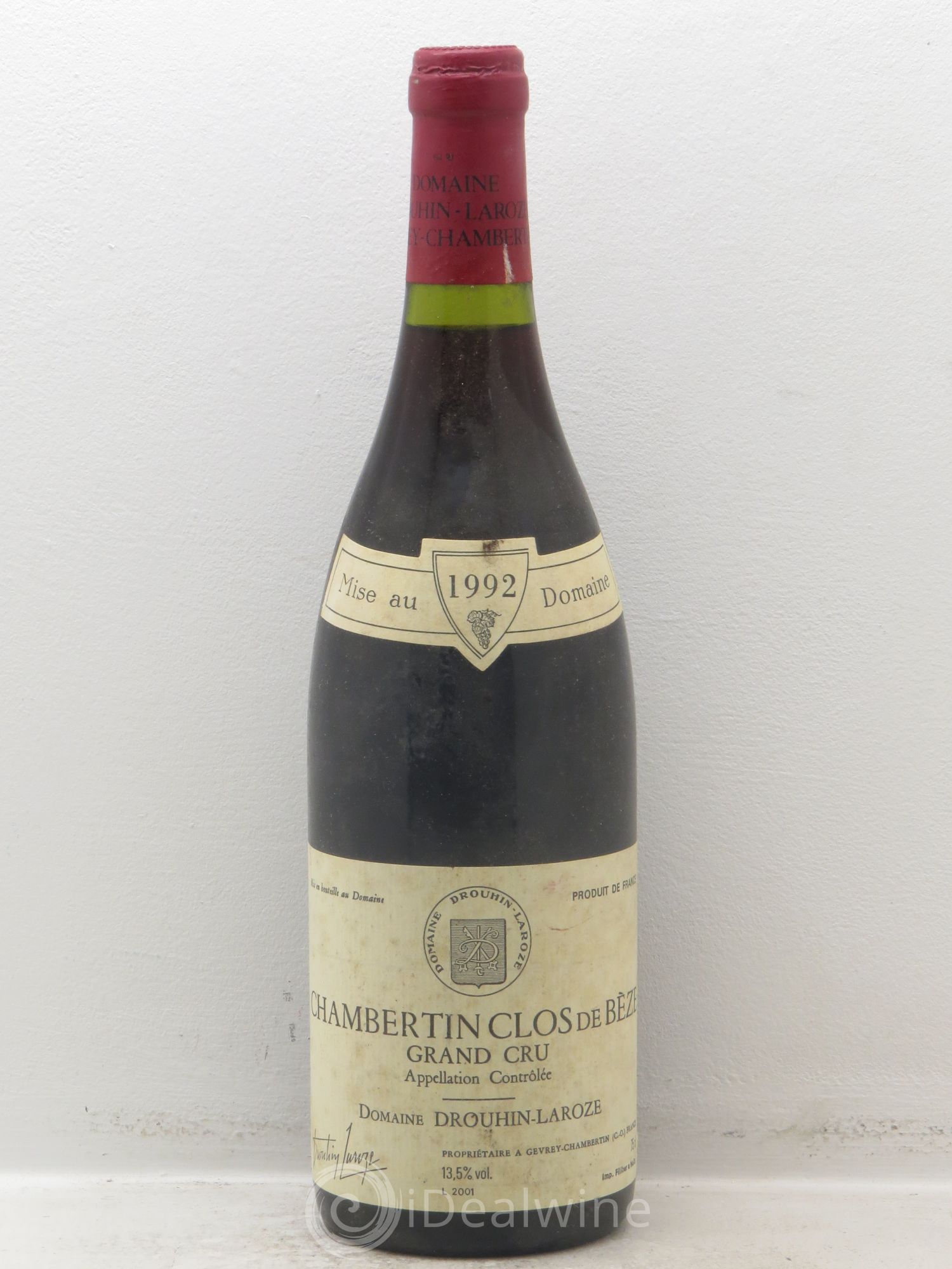 Chambertin Clos de Bèze Grand Cru Joseph Drouhin 1992 - Lot de 1 bouteille - 0