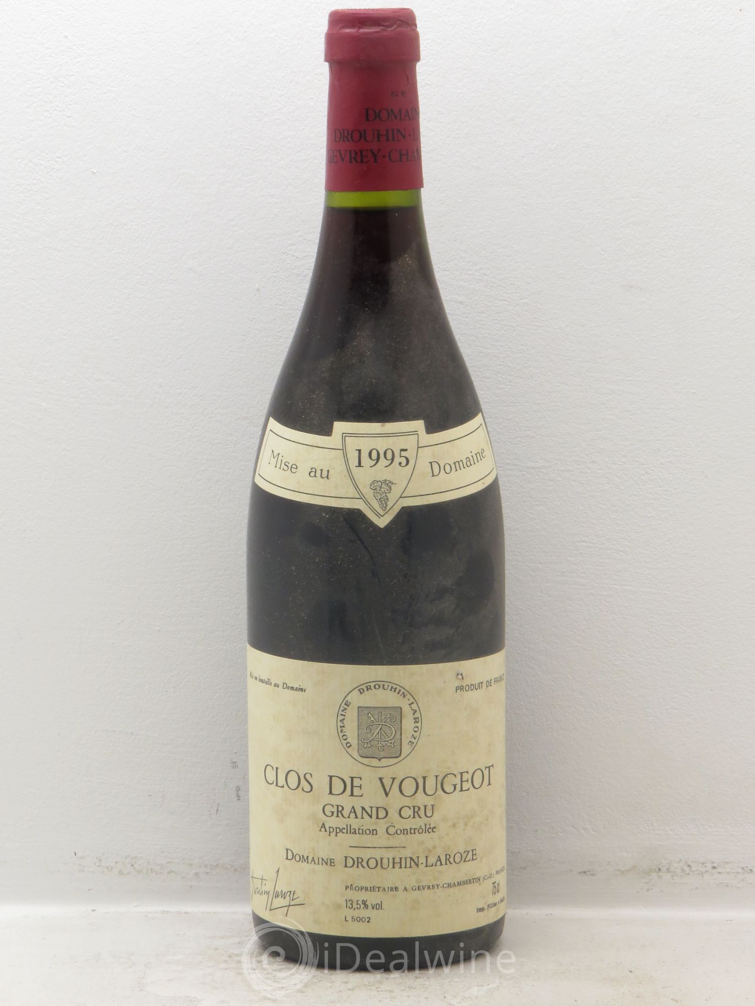 Clos de Vougeot Grand Cru Domaine Drouhin-Laroze 1995 - Lot de 1 bouteille - 0