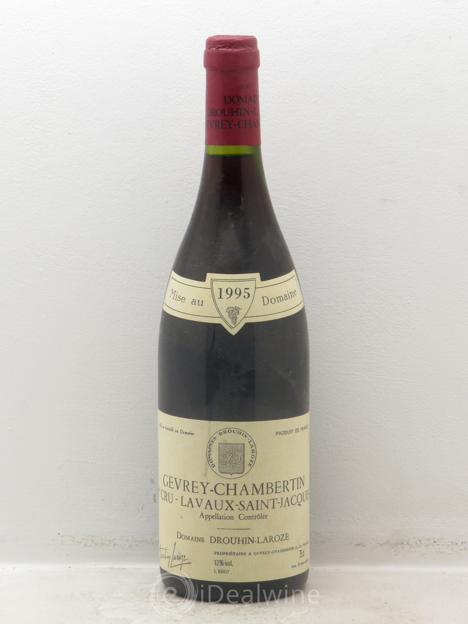 Gevrey-Chambertin 1er Cru Lavaut Saint-Jacques Domaine Drouhin-Laroze 1995 - Lot de 1 bouteille - 0