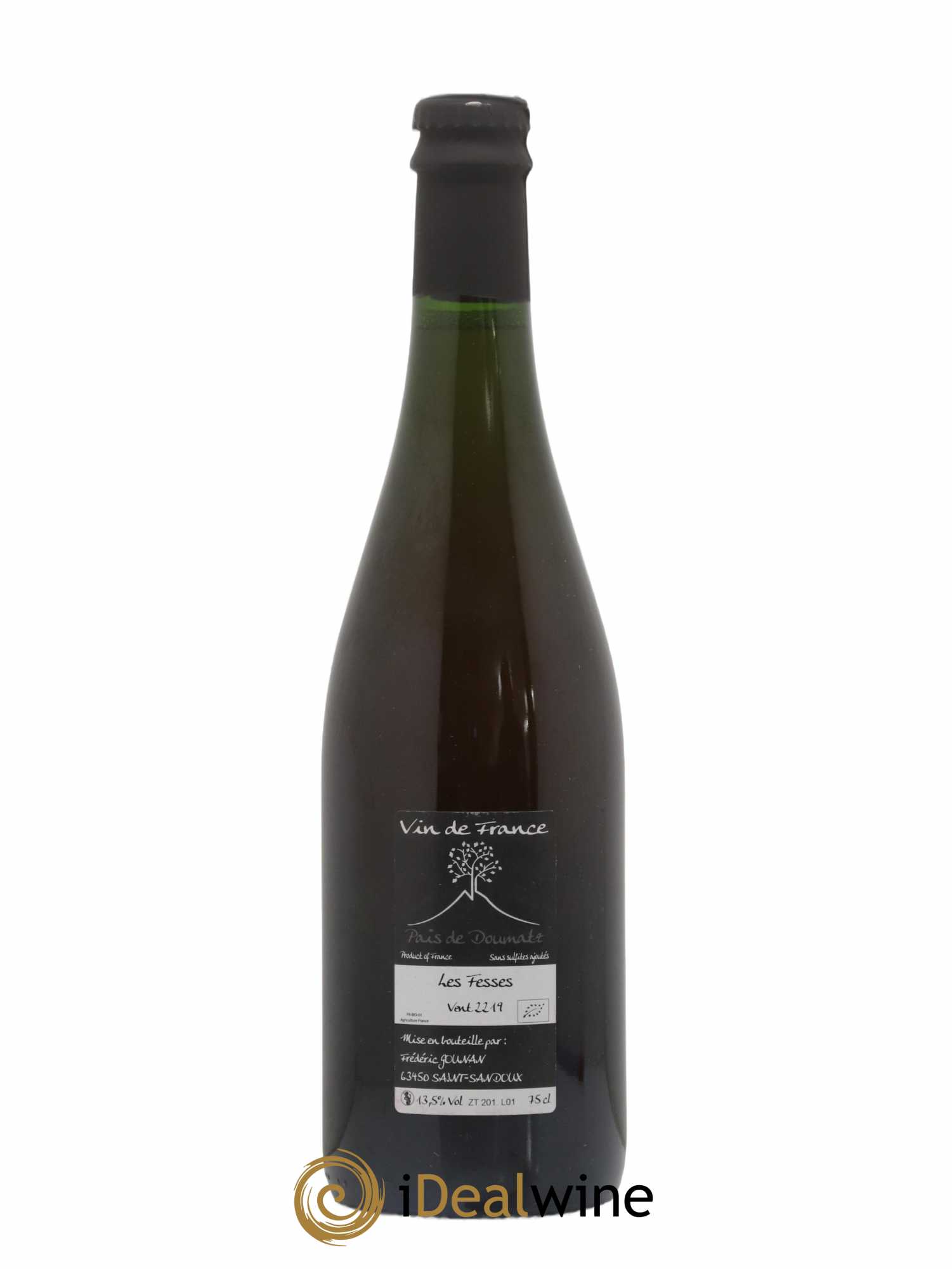 Vin de France Les Fesses Vignoble de l'Arbre Blanc 2019 - Lot de 1 bouteille - 1