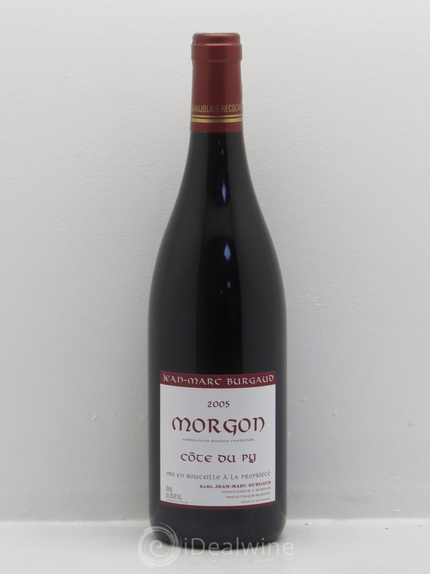 Morgon Côte du Py Jean-Marc Burgaud (Domaine) 2005 - Lot de 1 bouteille - 0