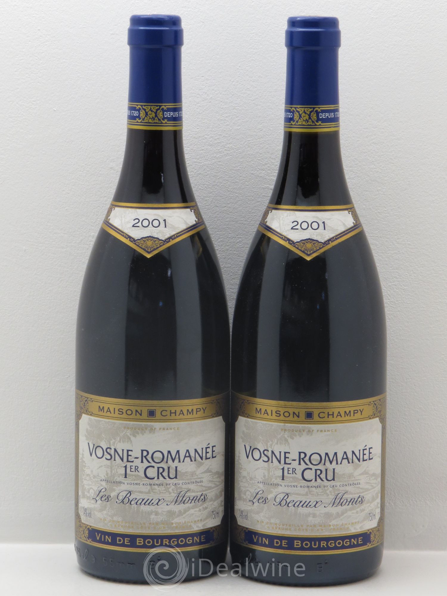 Vosne-Romanée 1er Cru Domaine Champy 2001 - Posten von 2 Flaschen - 0