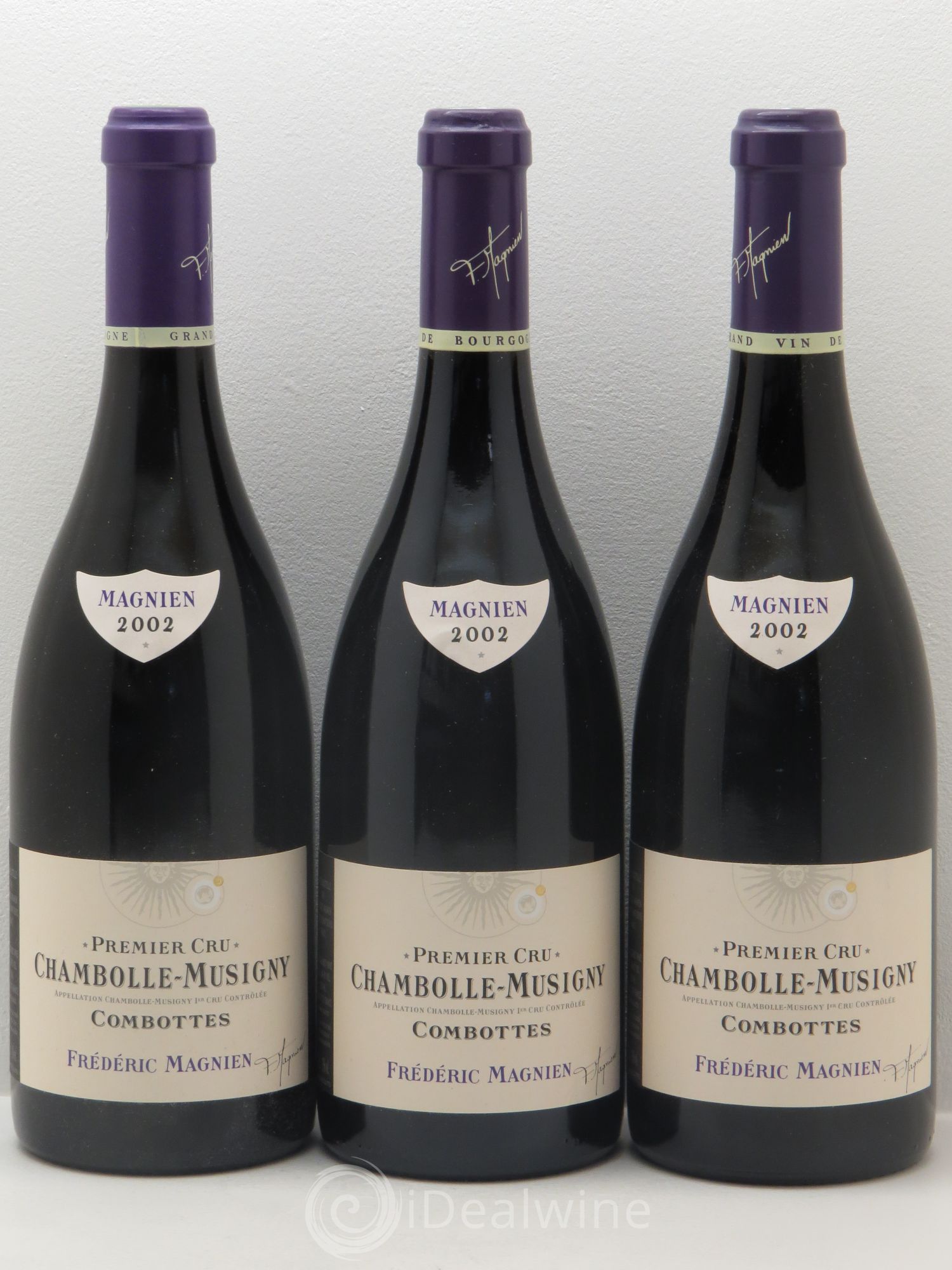 Chambolle-Musigny 1er Cru Domaine Frédéric Magnien 2002 - Lot de 3 bouteilles - 0