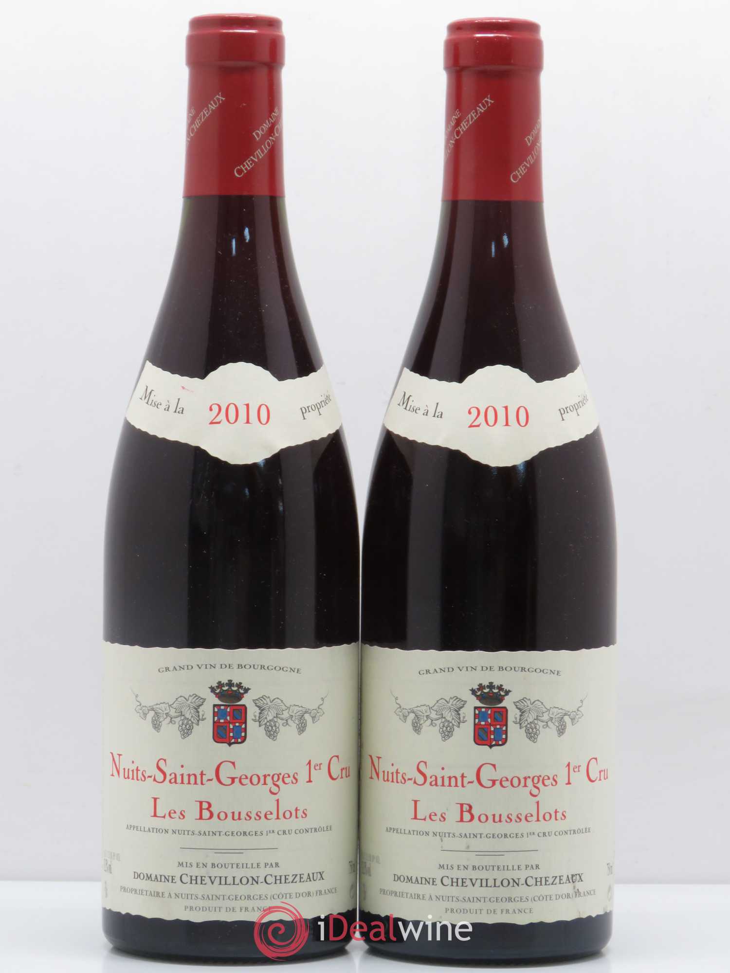 Nuits-Saint-Georges 1er Cru Les Bousselots Domaine Chevillon Chezeaux 2010 - Lot de 2 bouteilles - 0