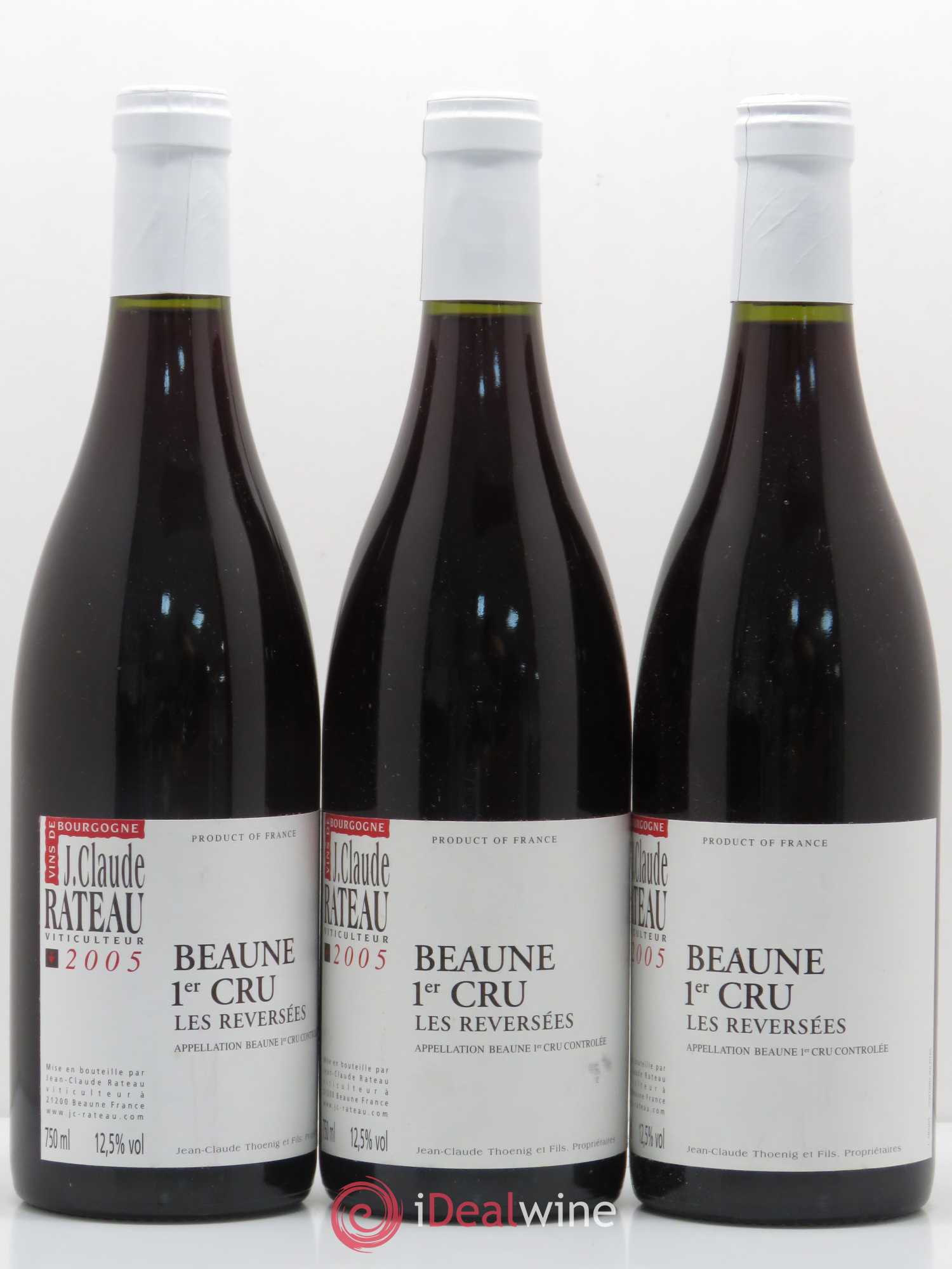 Beaune 1er Cru Les Reversees Jean Claude Rateau 2005 - Lot de 6 bouteilles - 1