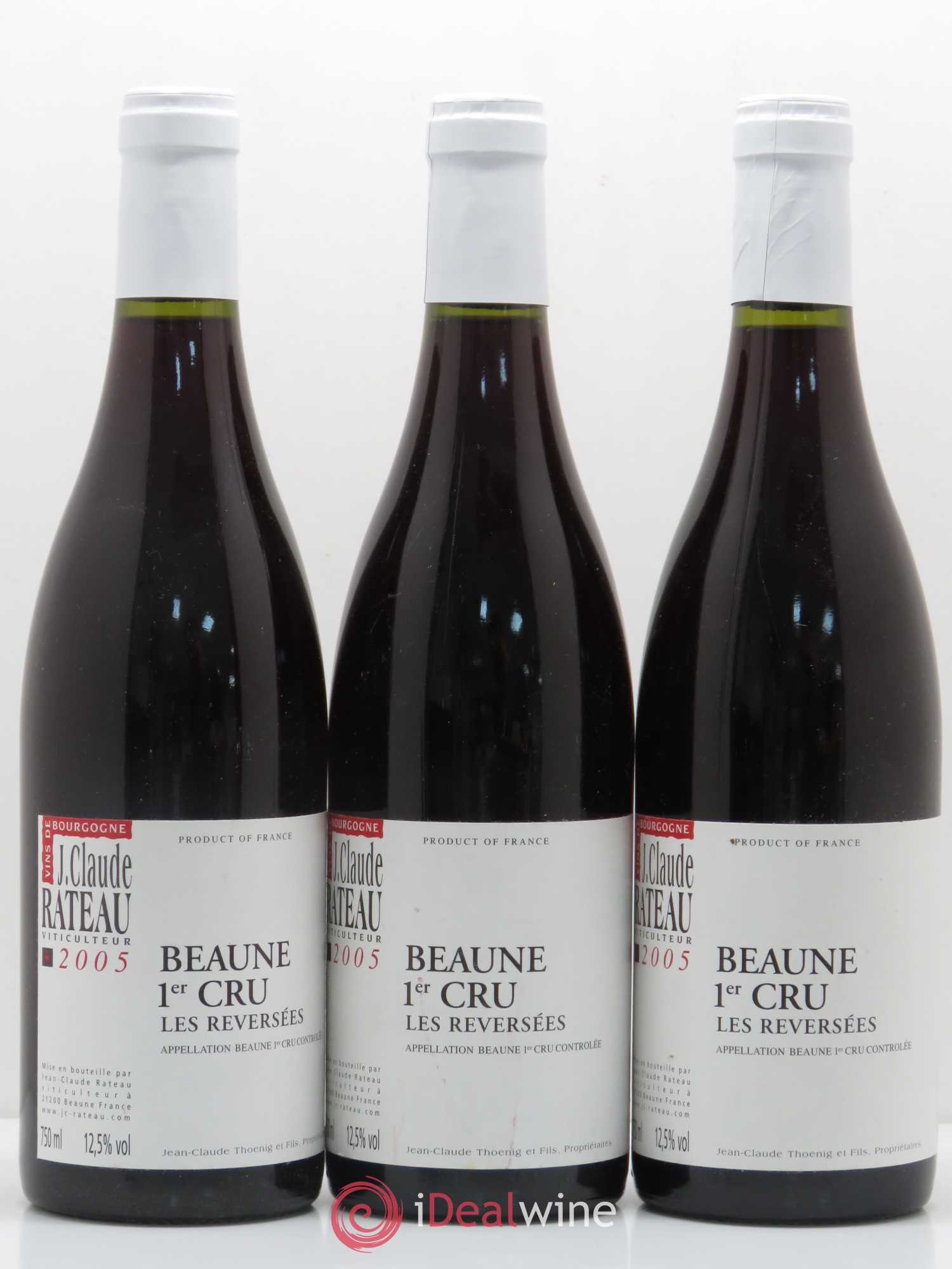 Beaune 1er Cru Les Reversees Jean Claude Rateau 2005 - Lot de 6 bouteilles - 2