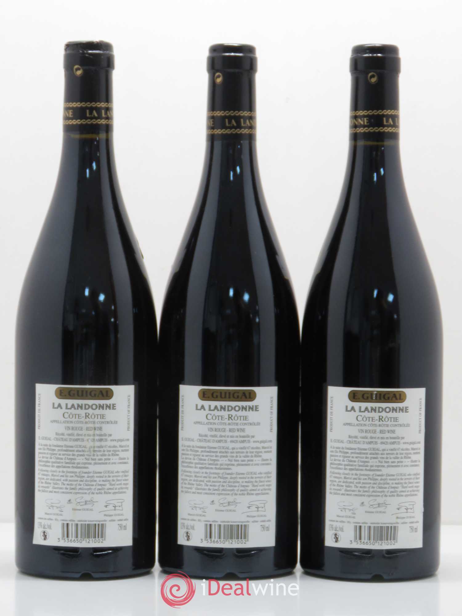 Côte-Rôtie La Landonne Guigal 2005 - Lot de 3 bouteilles - 1