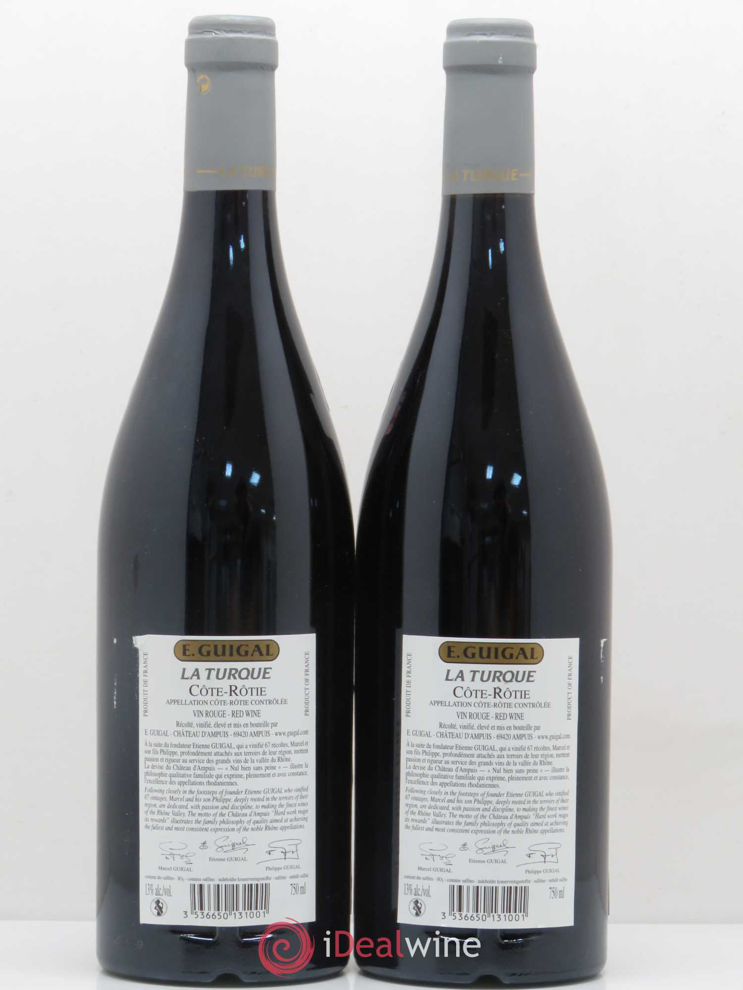 Côte-Rôtie La Turque Guigal 2005 - Lot de 2 bouteilles - 1