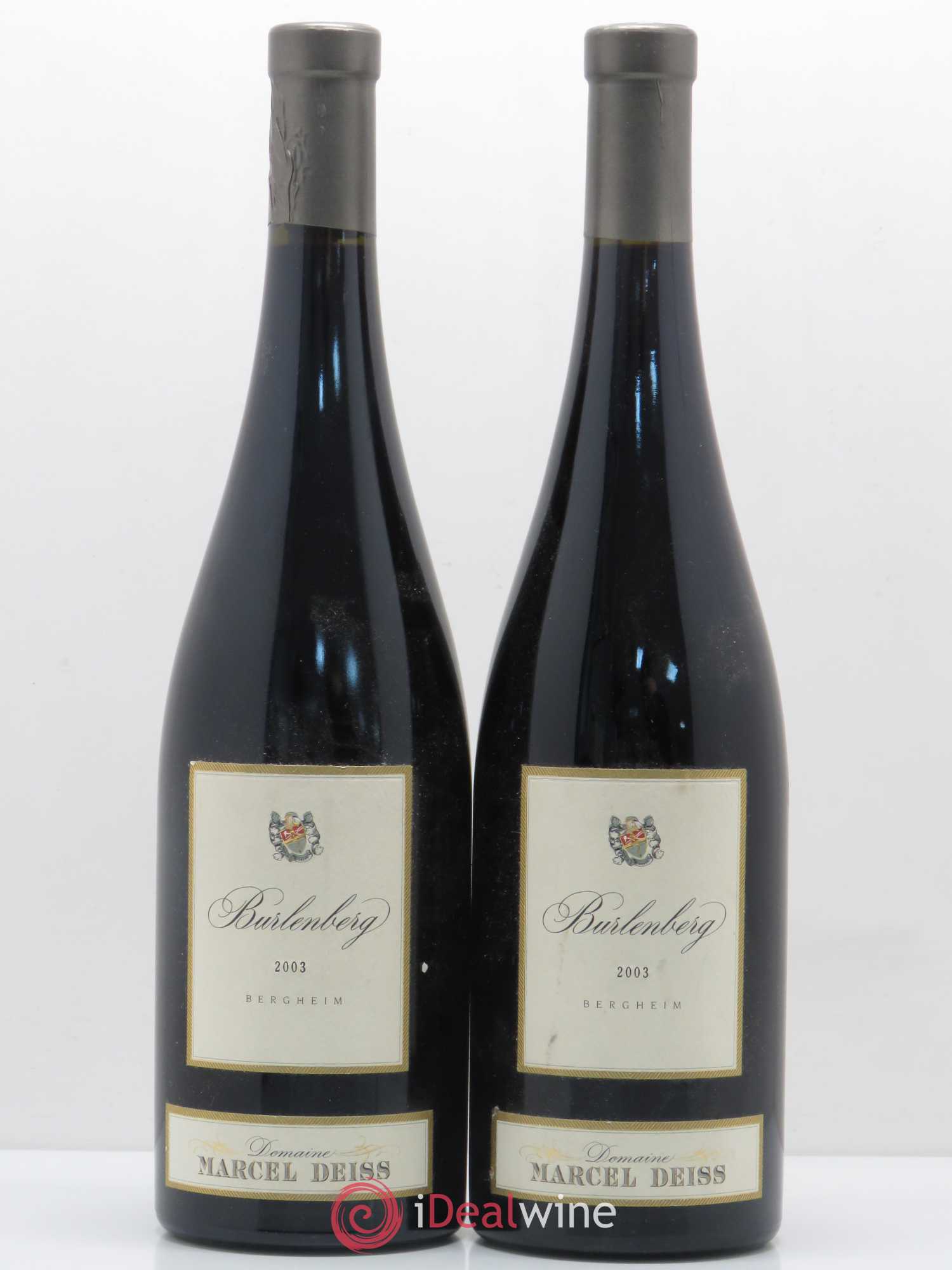 Alsace Burlenberg Marcel Deiss (Domaine) 2003 - Lot de 2 bouteilles - 0