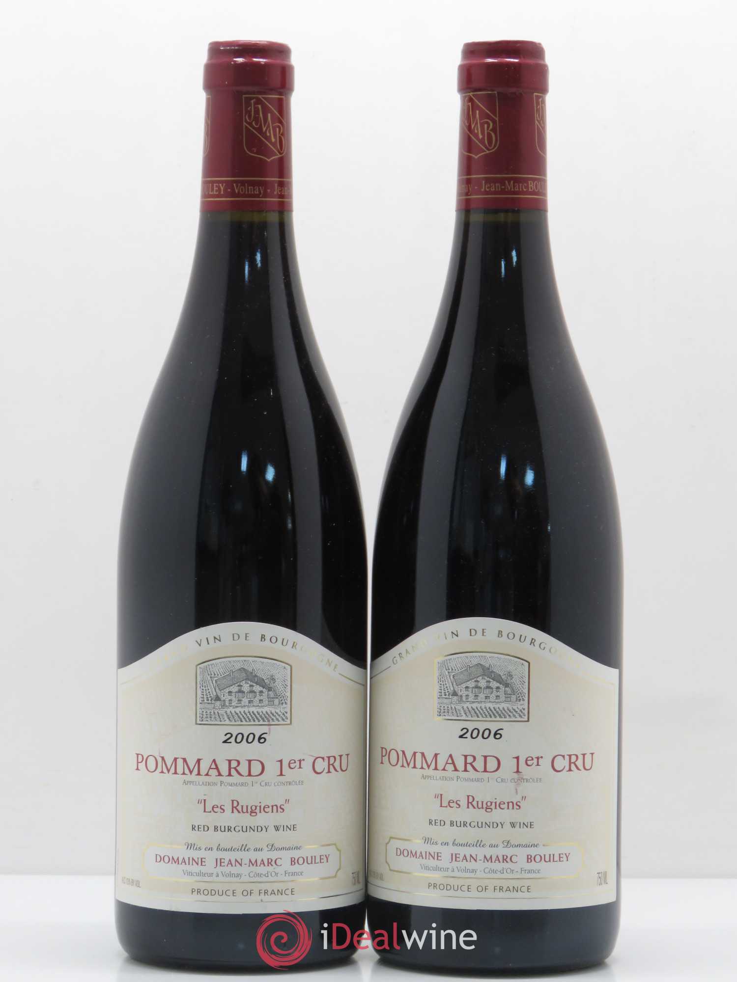 Pommard 1er Cru Les Rugiens Domaine Jean Marc et Thomas Bouley 2006 - Posten von 5 Flaschen - 2