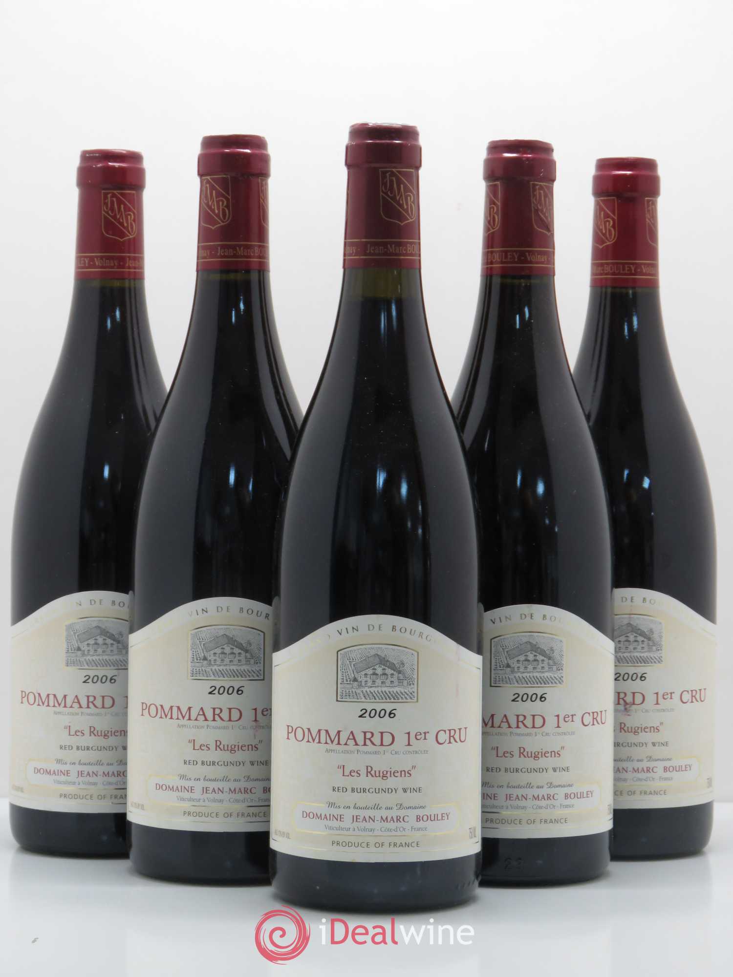 Pommard 1er Cru Les Rugiens Domaine Jean Marc et Thomas Bouley 2006 - Posten von 5 Flaschen - 0