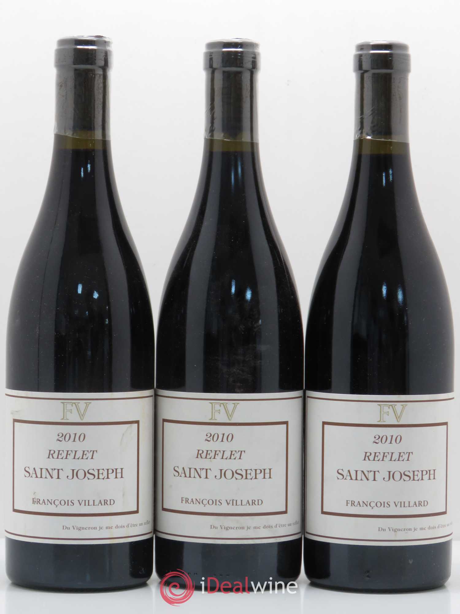 Saint-Joseph Reflet François Villard 2010 - Lot de 3 bouteilles - 0