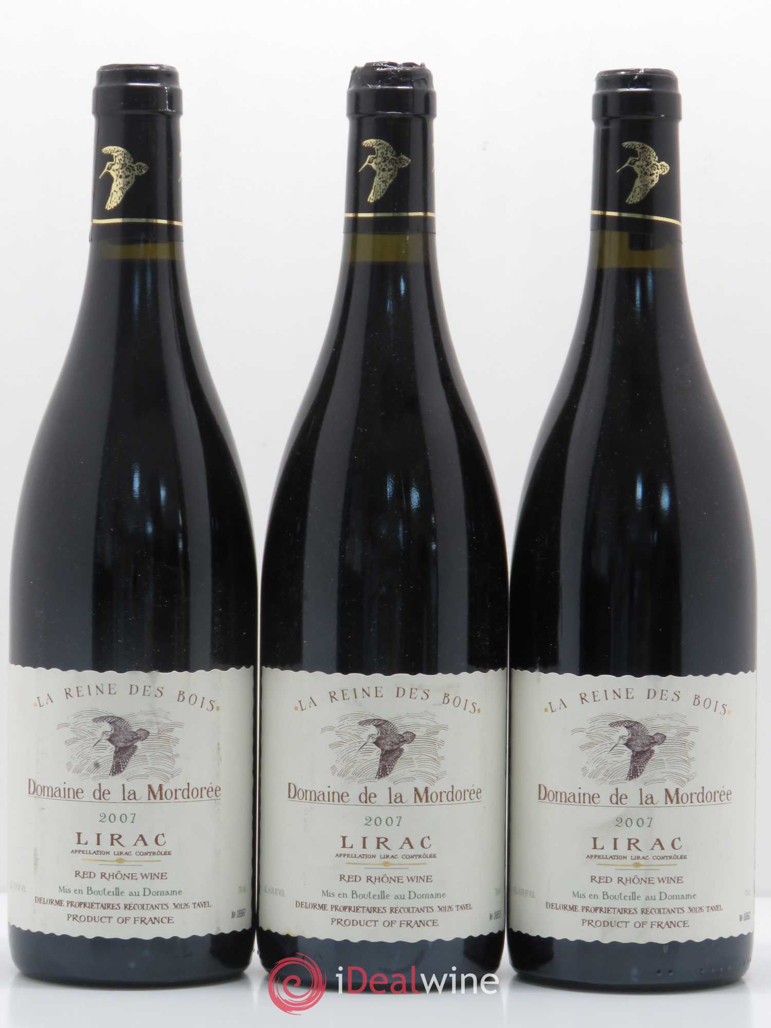 Lirac Cuvée Reine des Bois La Mordorée (Domaine de) 2007 - Lot de 5 bouteilles - 1