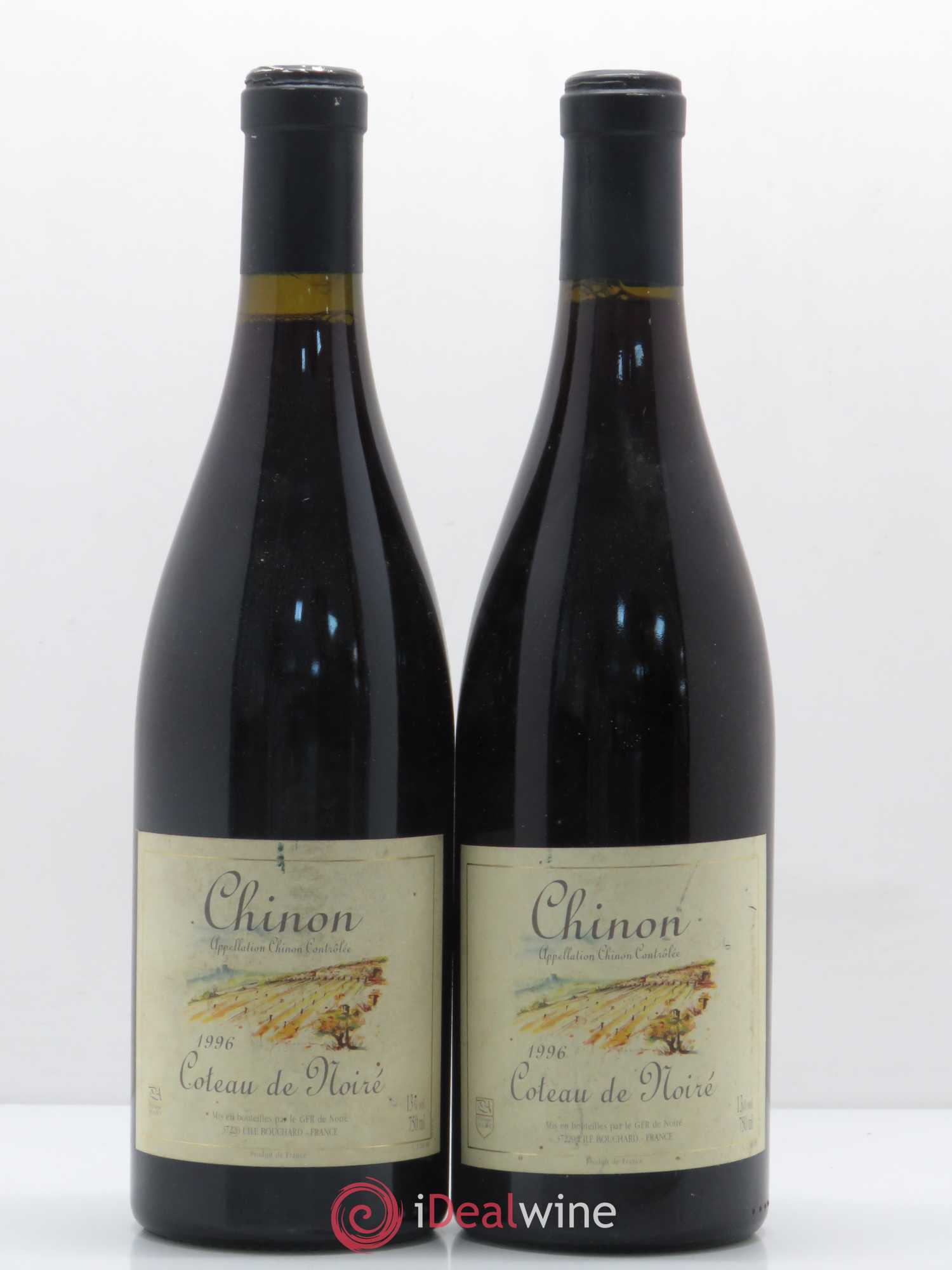 Chinon Coteau de Noiré Philippe Alliet 1996 - Lot de 2 bouteilles - 0