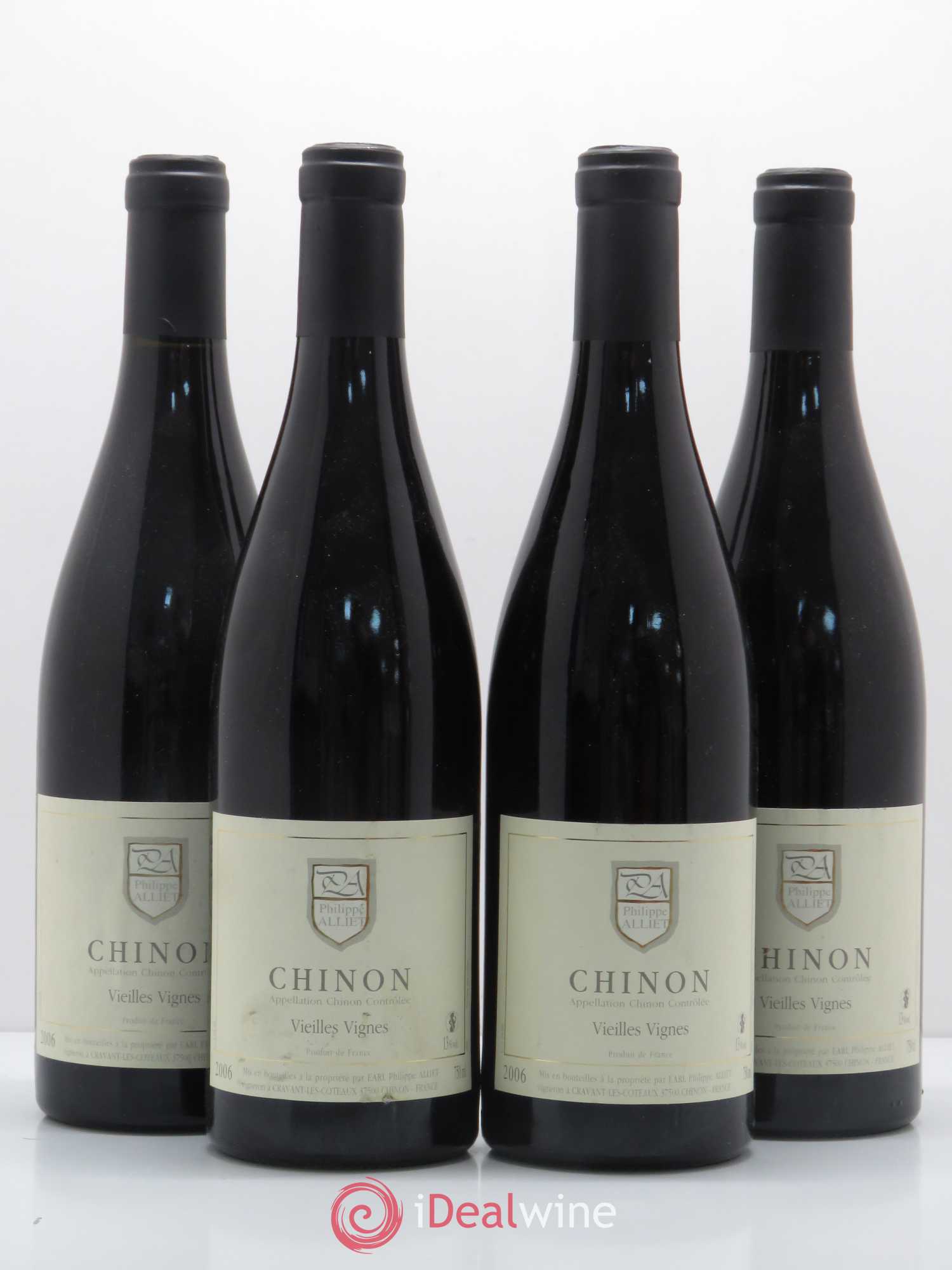 Chinon Vieilles Vignes Philippe Alliet 2006 - Lot de 4 bouteilles - 0