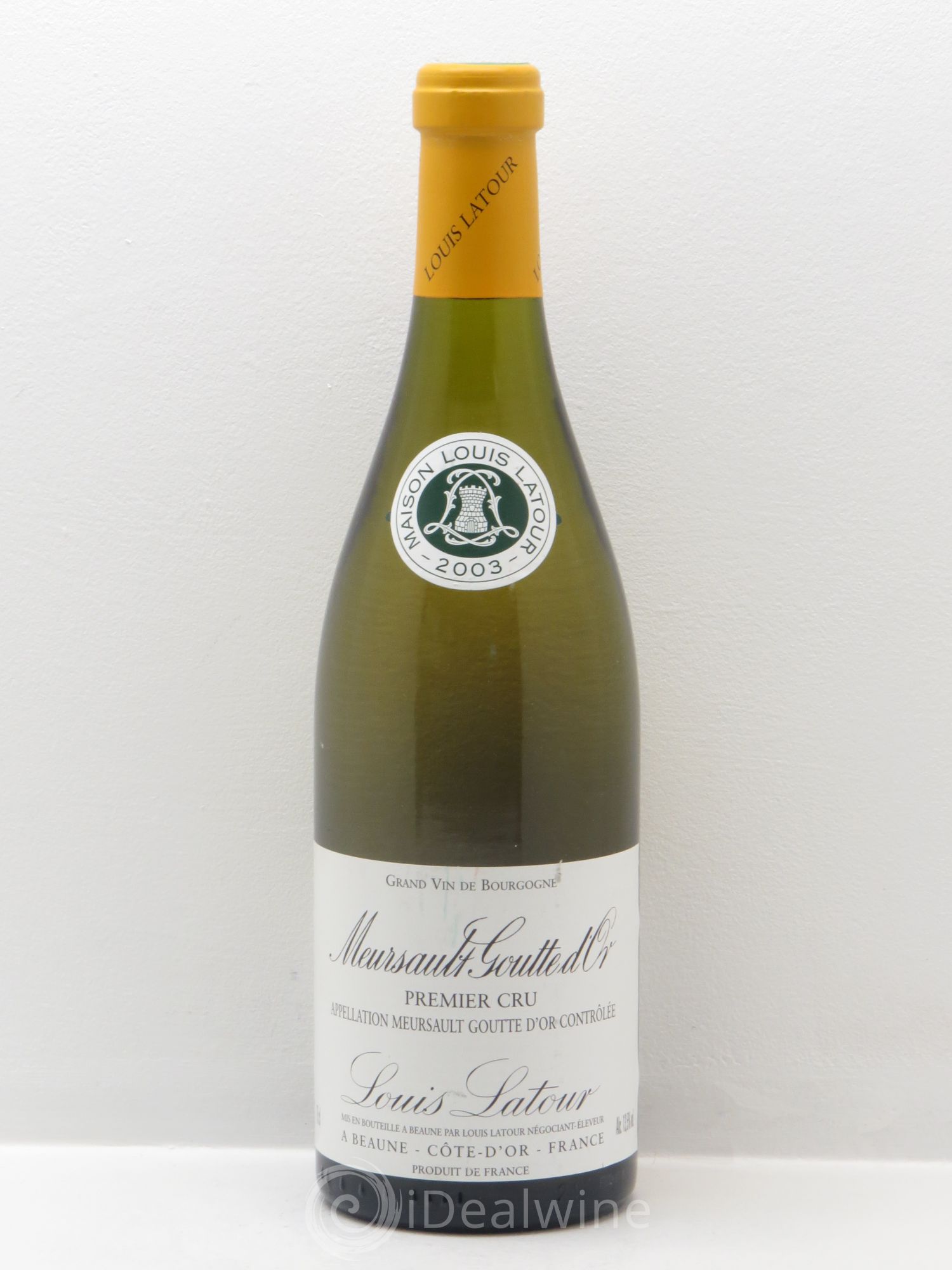Meursault 1er Cru Goutte d'or Louis Latour 2003 - Lot de 1 bouteille - 0