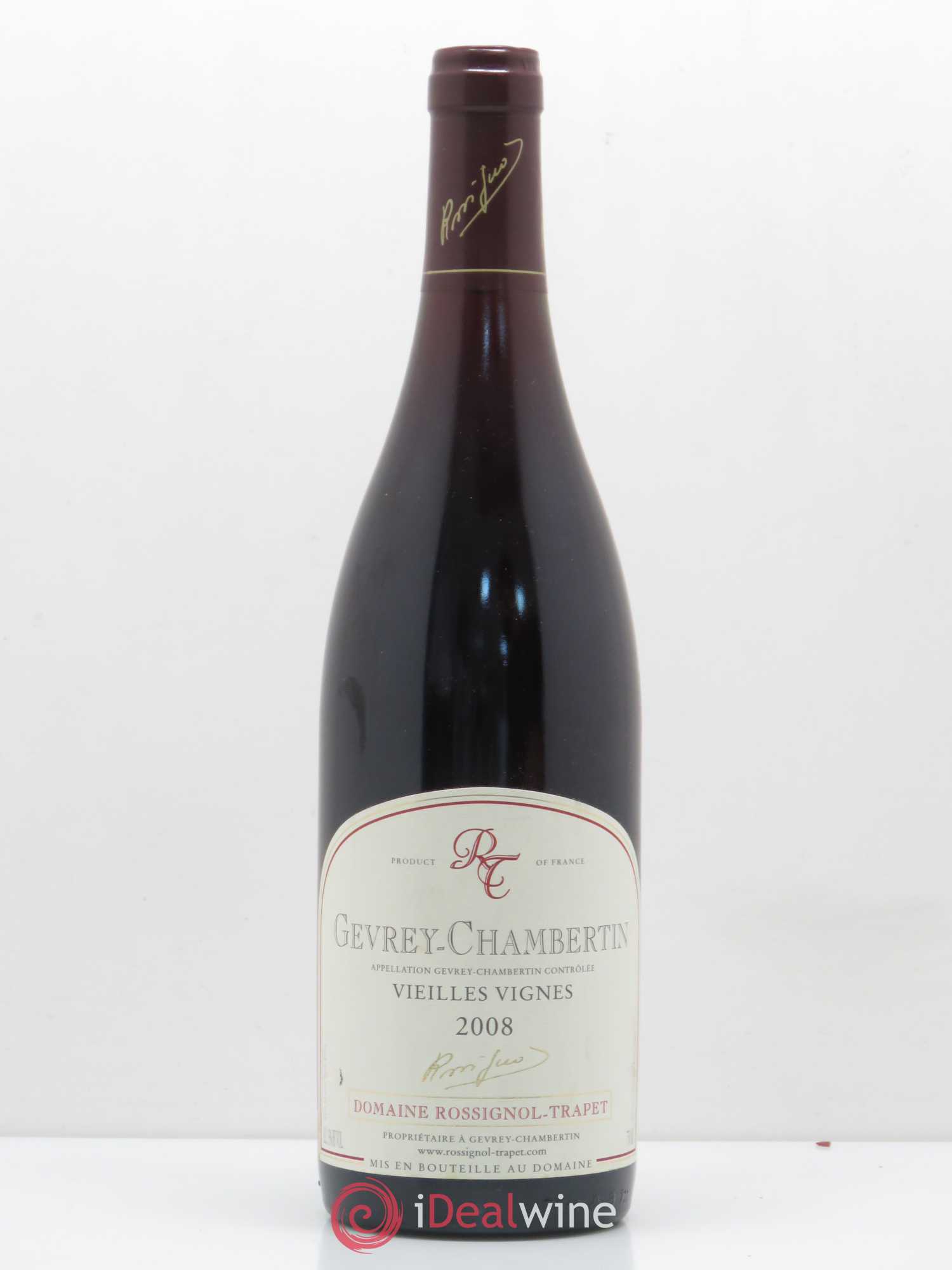 Gevrey-Chambertin Vieilles vignes Rossignol-Trapet (Domaine) 2008 - Lot de 1 bouteille - 0