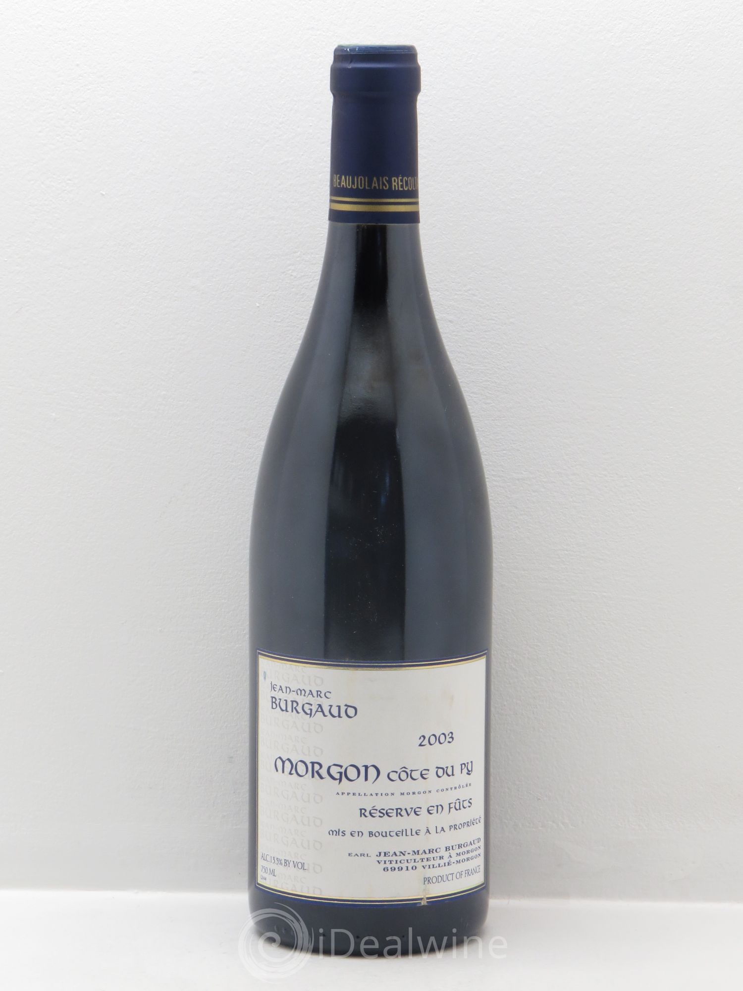 Morgon Côte du Py Jean-Marc Burgaud (Domaine) Réserve 2003 - Lot de 6 bouteilles - 0