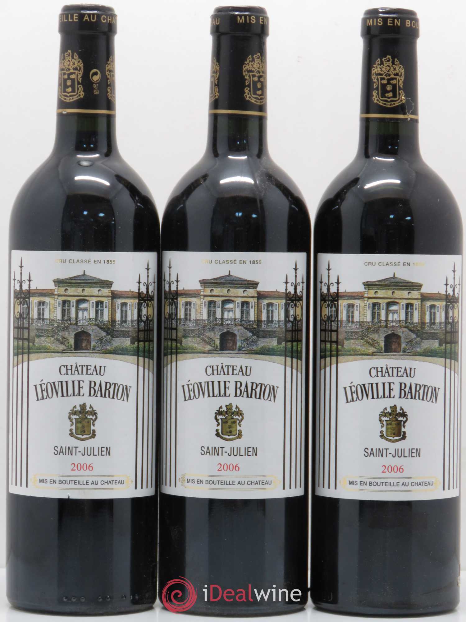Château Léoville Barton 2ème Grand Cru Classé 2006 - Lot de 3 bouteilles - 0