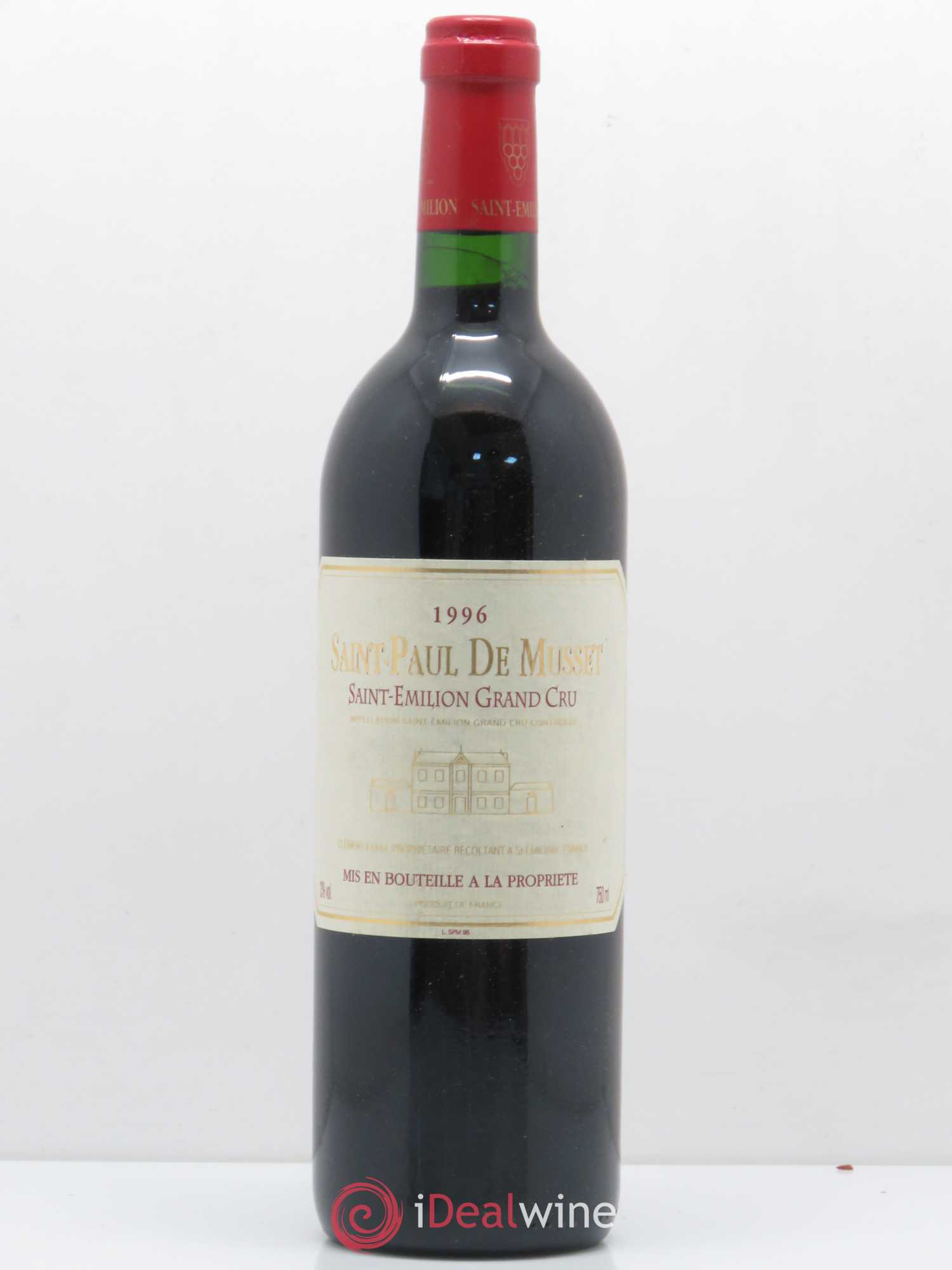Saint-Émilion Grand Cru Saint Paul de Musset 1996 - Posten von 1 Flasche - 0