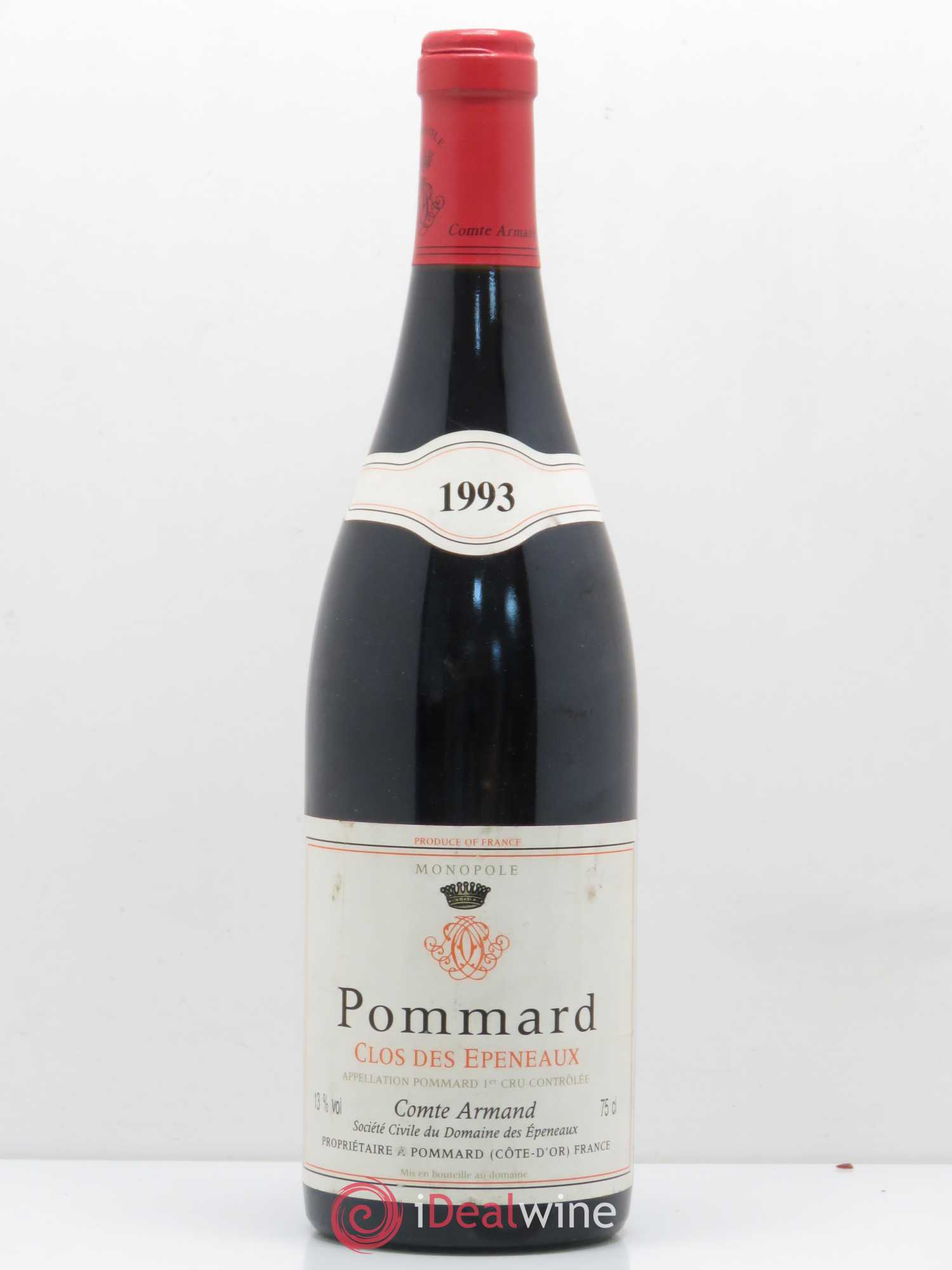 Pommard 1er Cru Clos des Epeneaux Comte Armand 1993 - Lot de 1 bouteille - 0