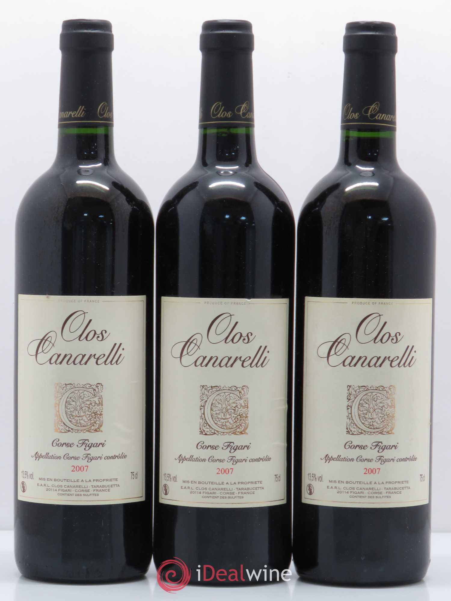 Figari Clos Canarelli 2007 - Lot de 5 bouteilles - 1