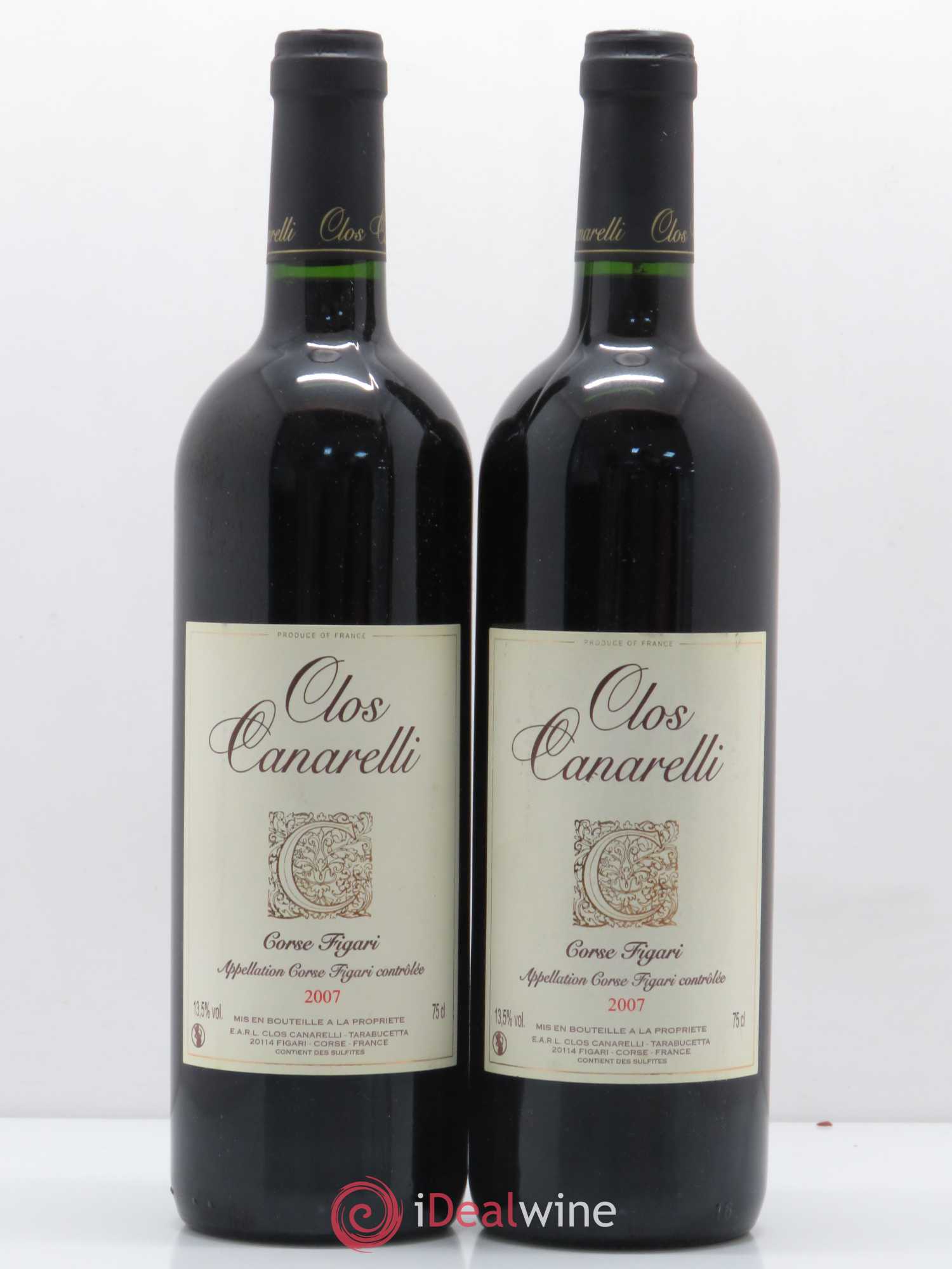 Figari Clos Canarelli 2007 - Lot de 5 bouteilles - 2