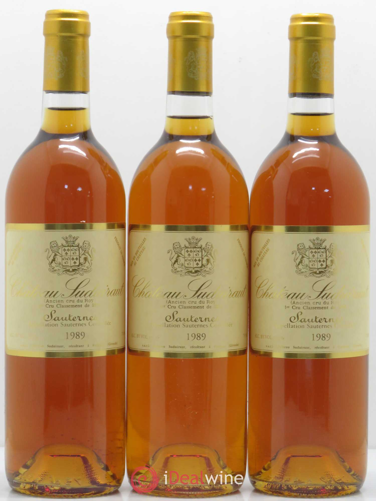 Château Suduiraut 1er Grand Cru Classé 1989 - Lotto di 3 bottiglie - 0