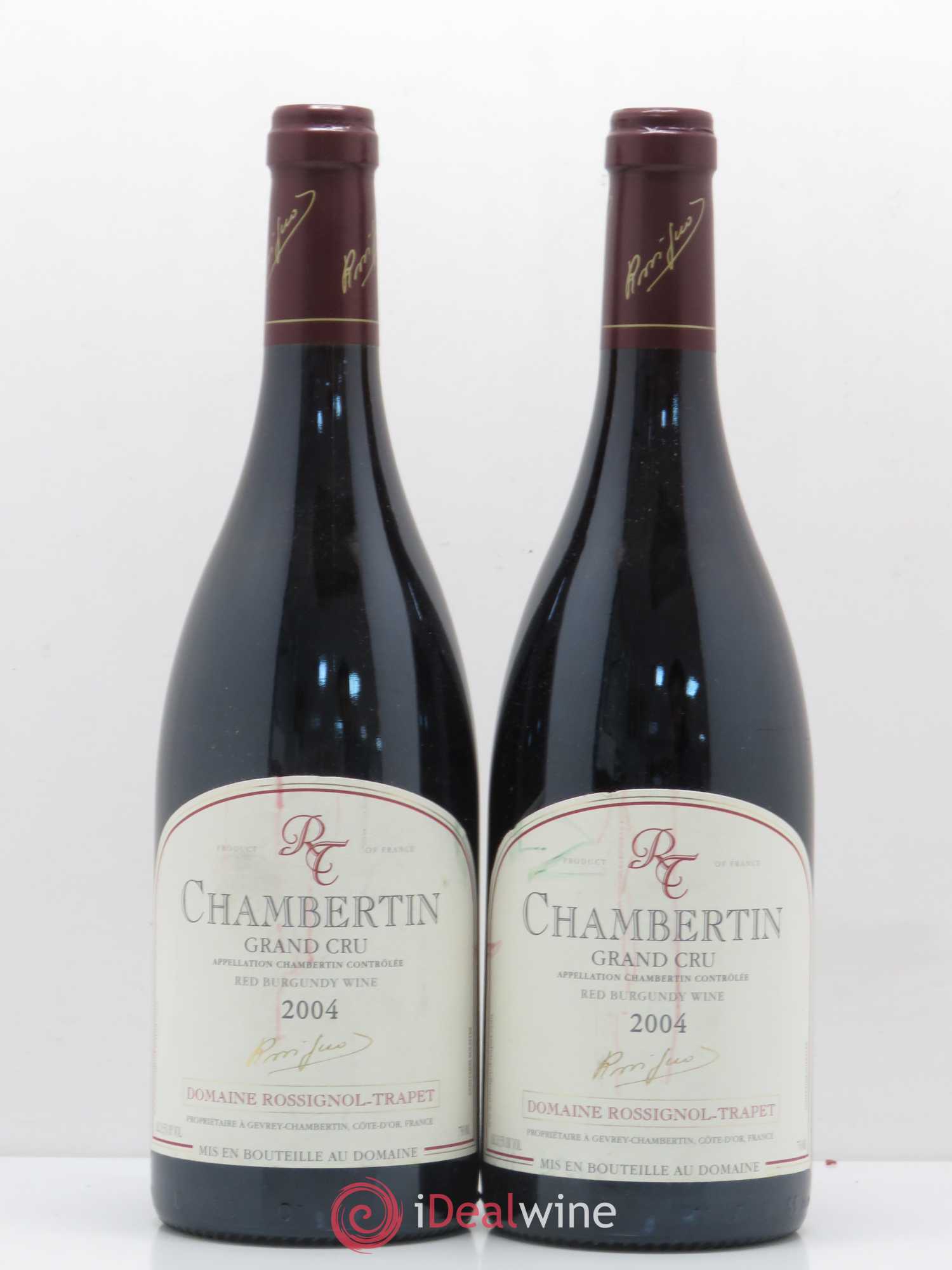 Chambertin Grand Cru Rossignol-Trapet (Domaine) 2004 - Lot de 2 bouteilles - 0