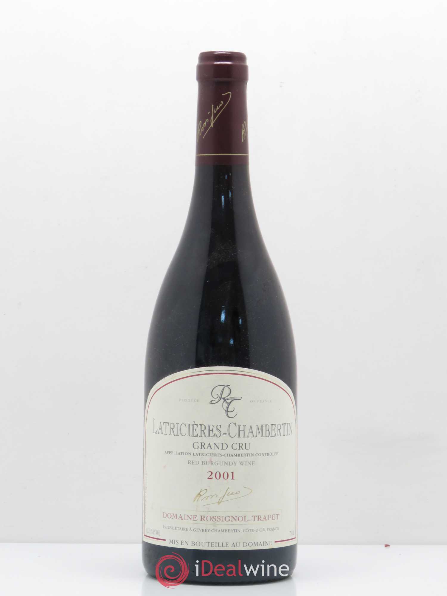 Latricières-Chambertin Grand Cru Rossignol-Trapet (Domaine) 2001 - Lot de 1 bouteille - 0