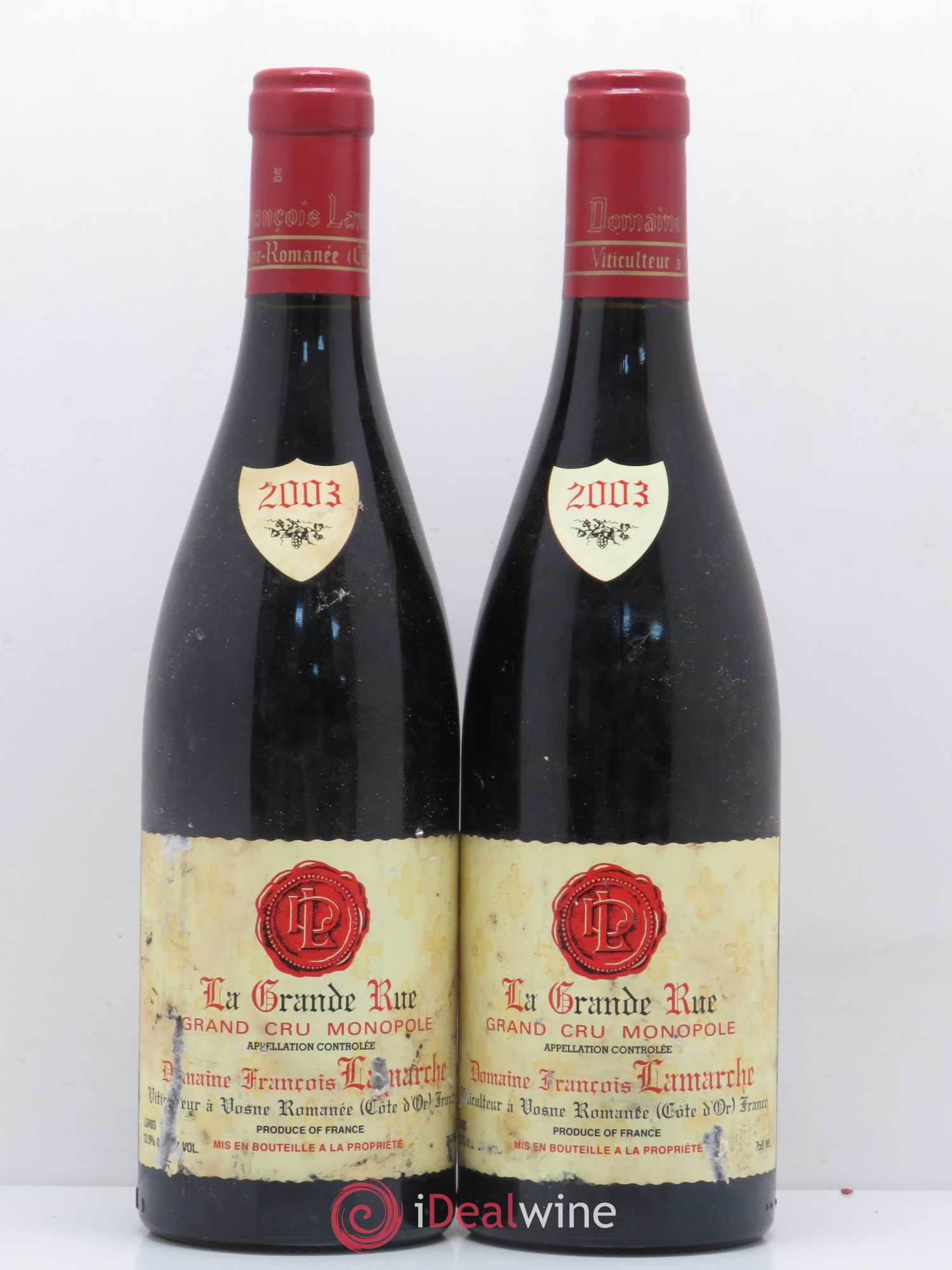 La Grande Rue Grand Cru Lamarche (Domaine) 2003 - Lot de 2 bouteilles - 0